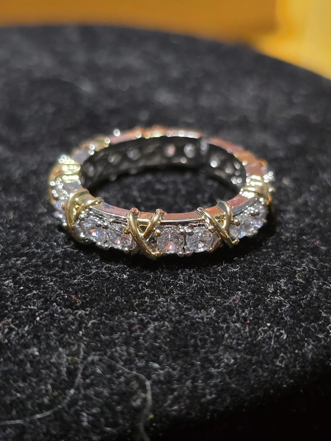 Two-Tone Simulated Diamond Eternity Band - photo 5