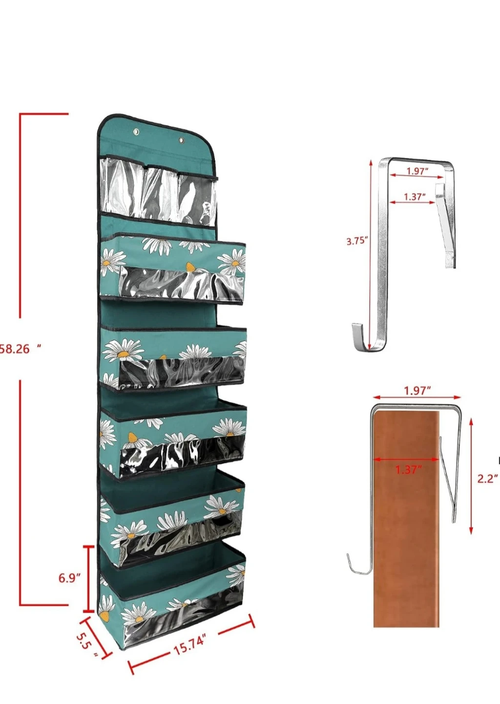 BeeGreen Over The Door Hanging Organizer - photo 3