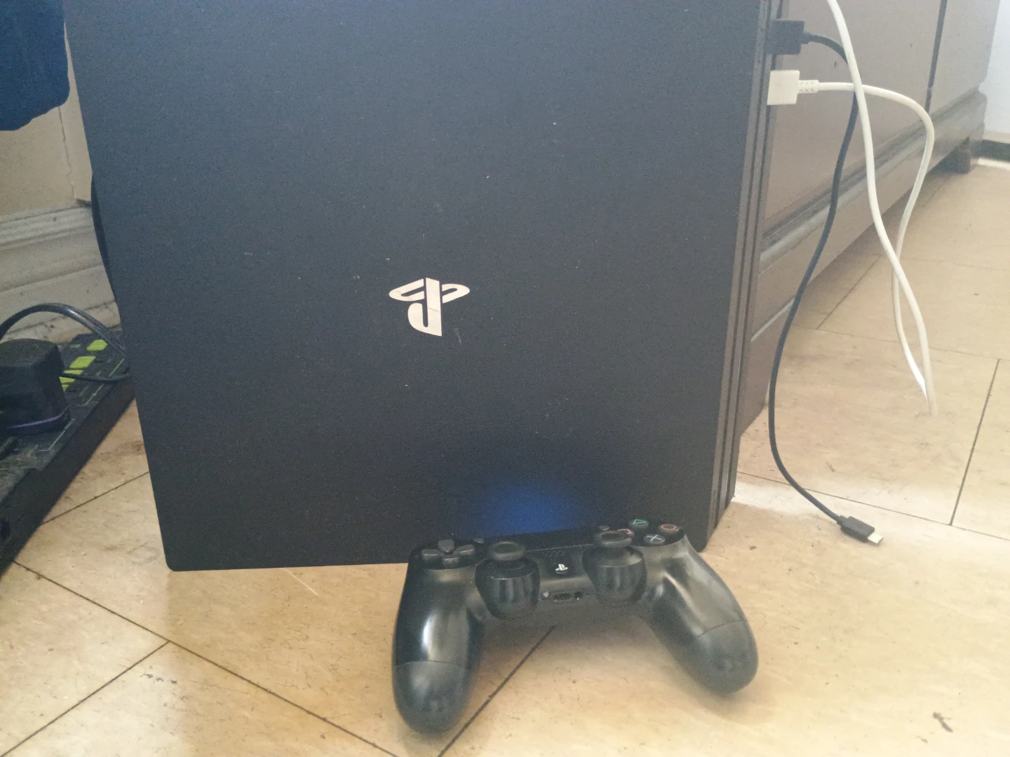 PlayStation 4 Console with Cyberpunk 2077 Game