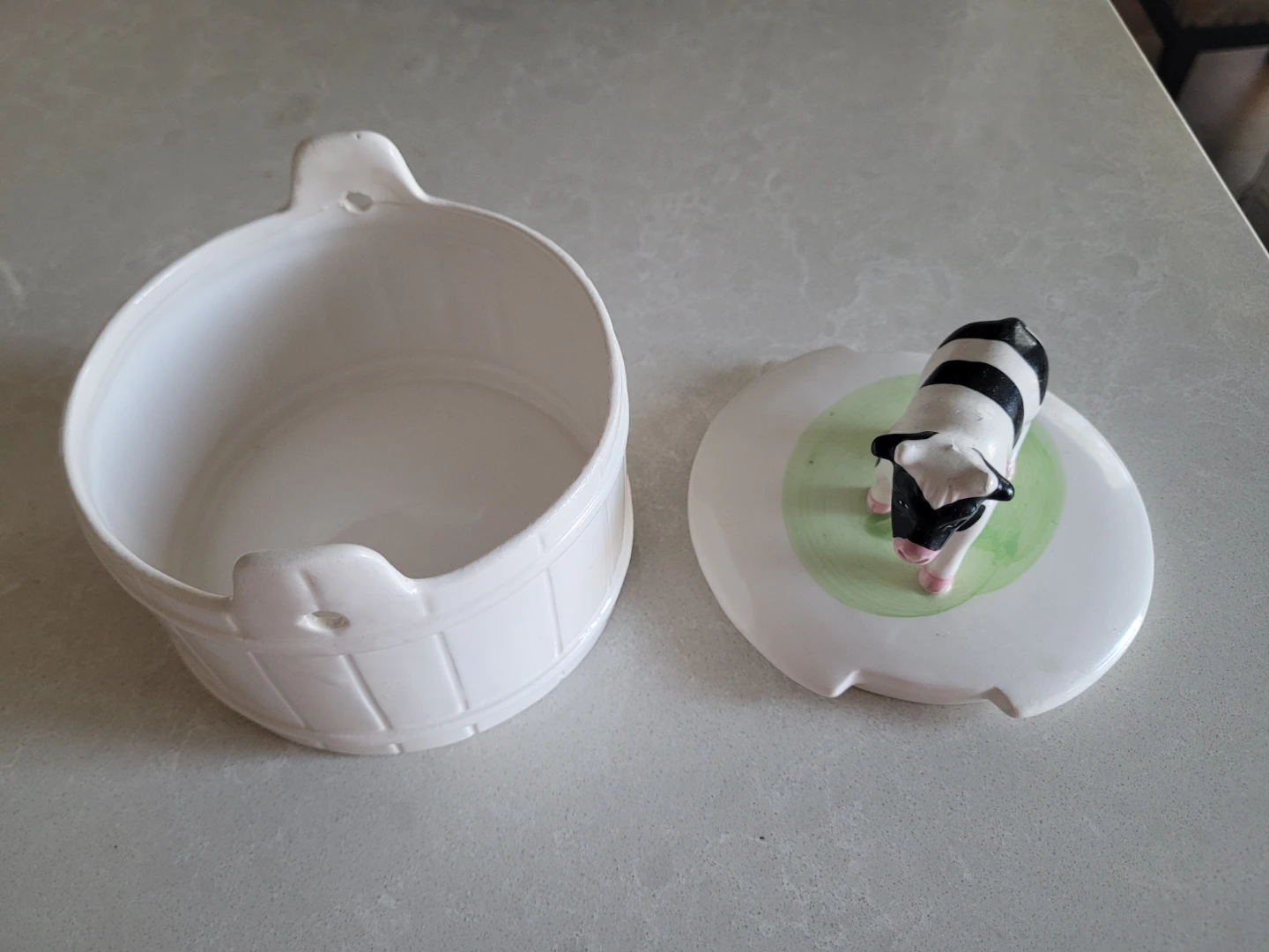 Ceramic Cow Lid Dish - photo 2