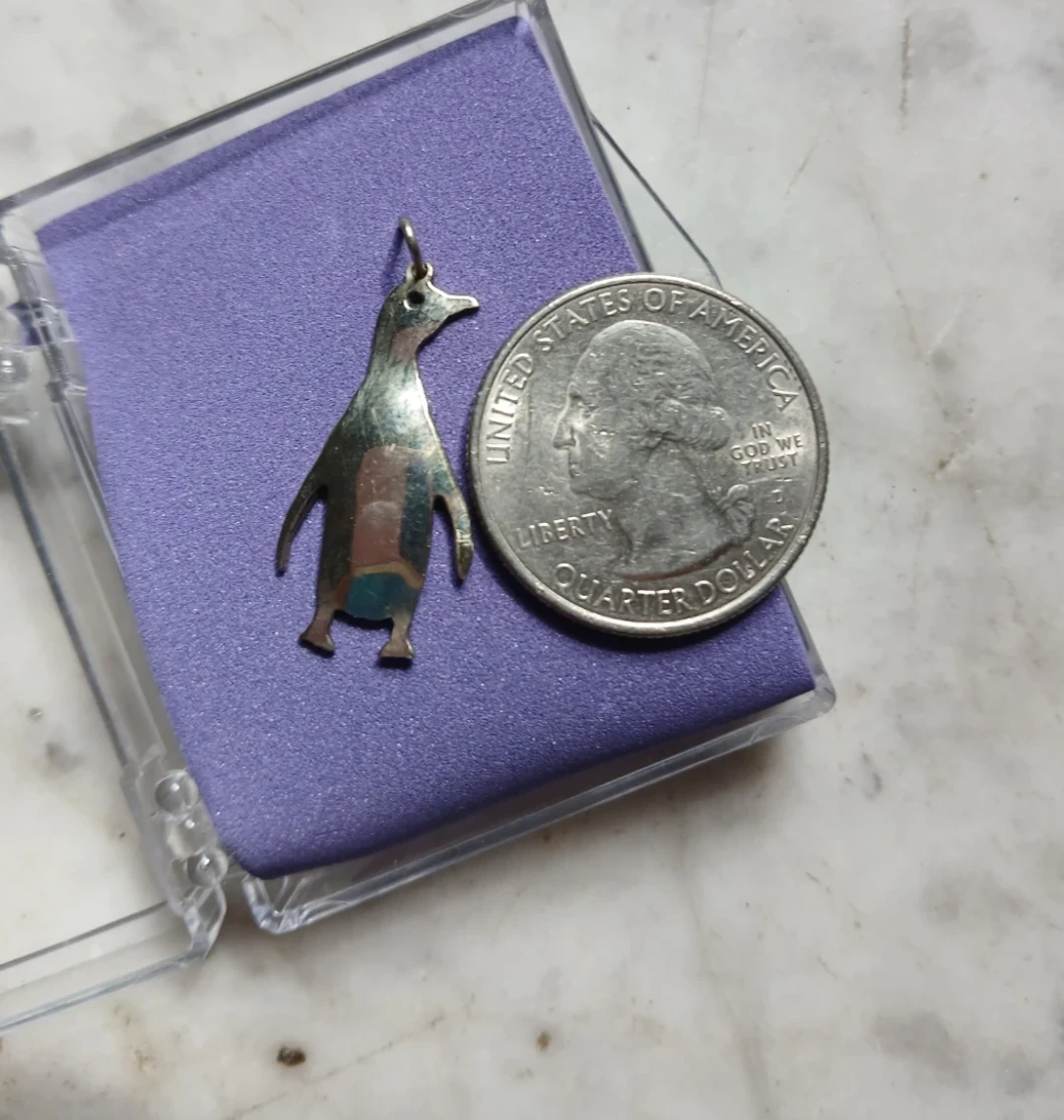 Silver penguin charm - photo 2