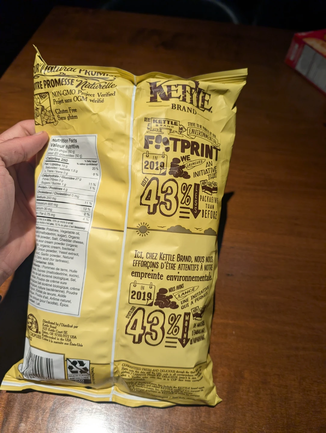 Kettle Brand Cheddar Potato Chips - photo 3