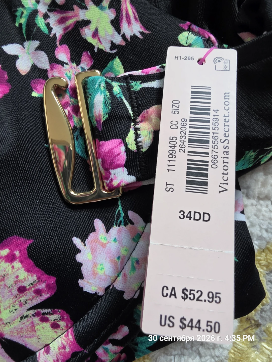 Victoria's Secret Swim Floral Bikini Top - photo 5