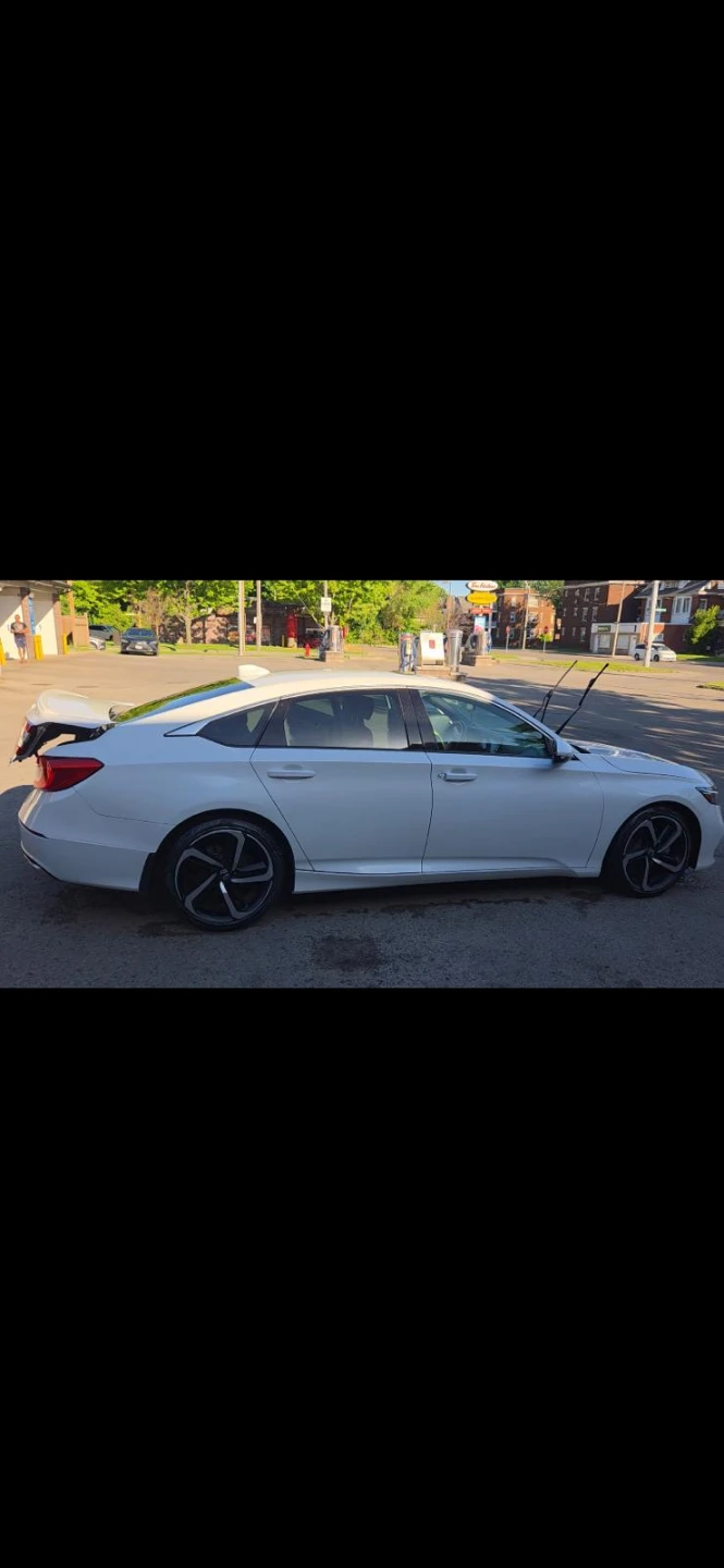 White Honda Accord Sedan