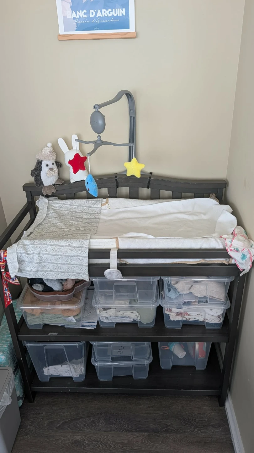 Dark Wood Baby Changing Table - photo 2