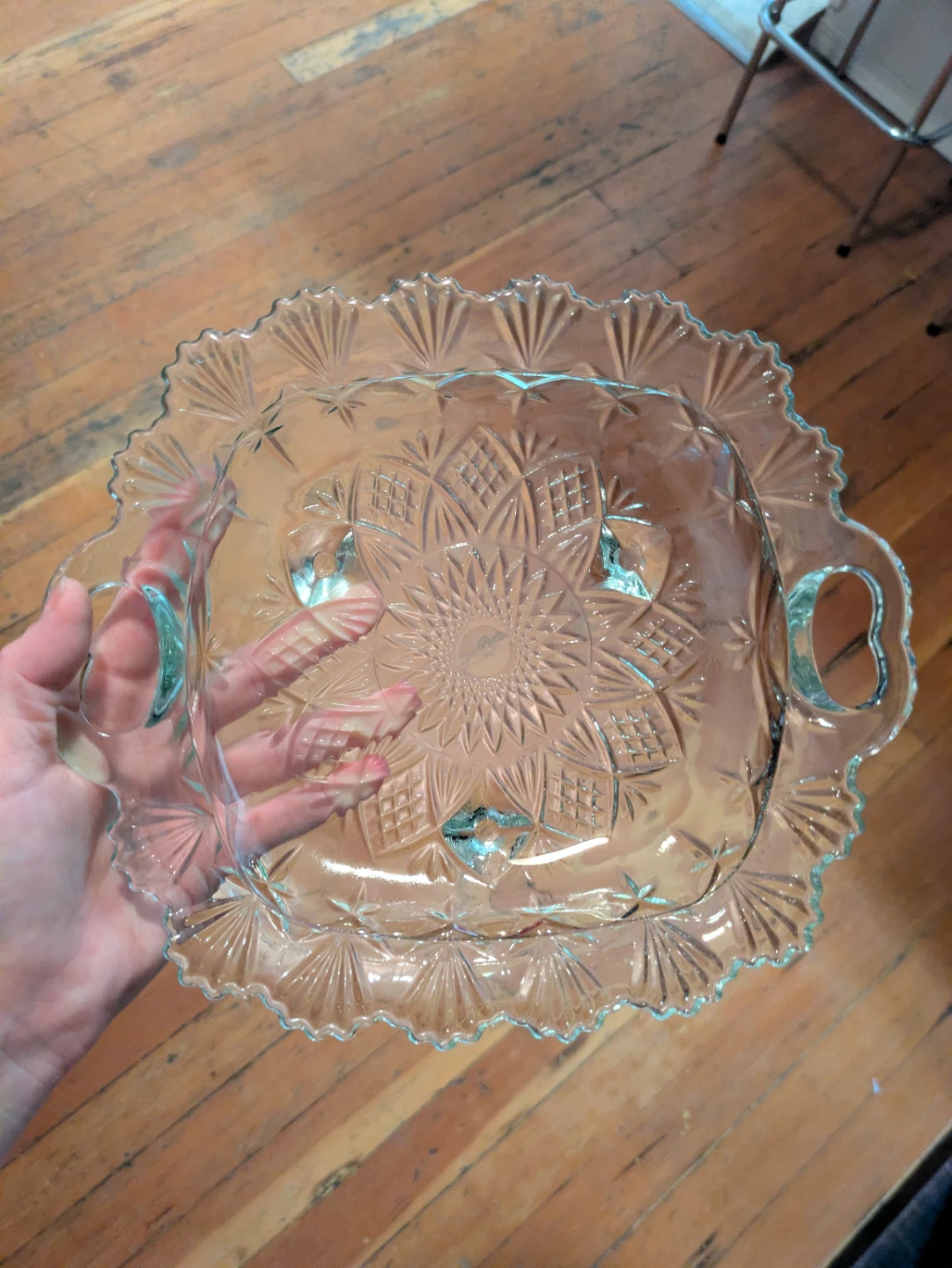 Vintage Crystal Serving Tray - photo 4