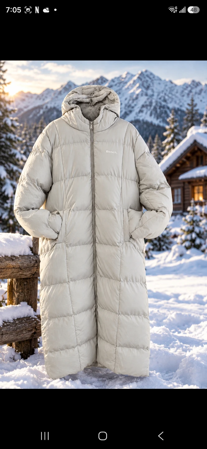 Bench Long Puffer Jacket size M