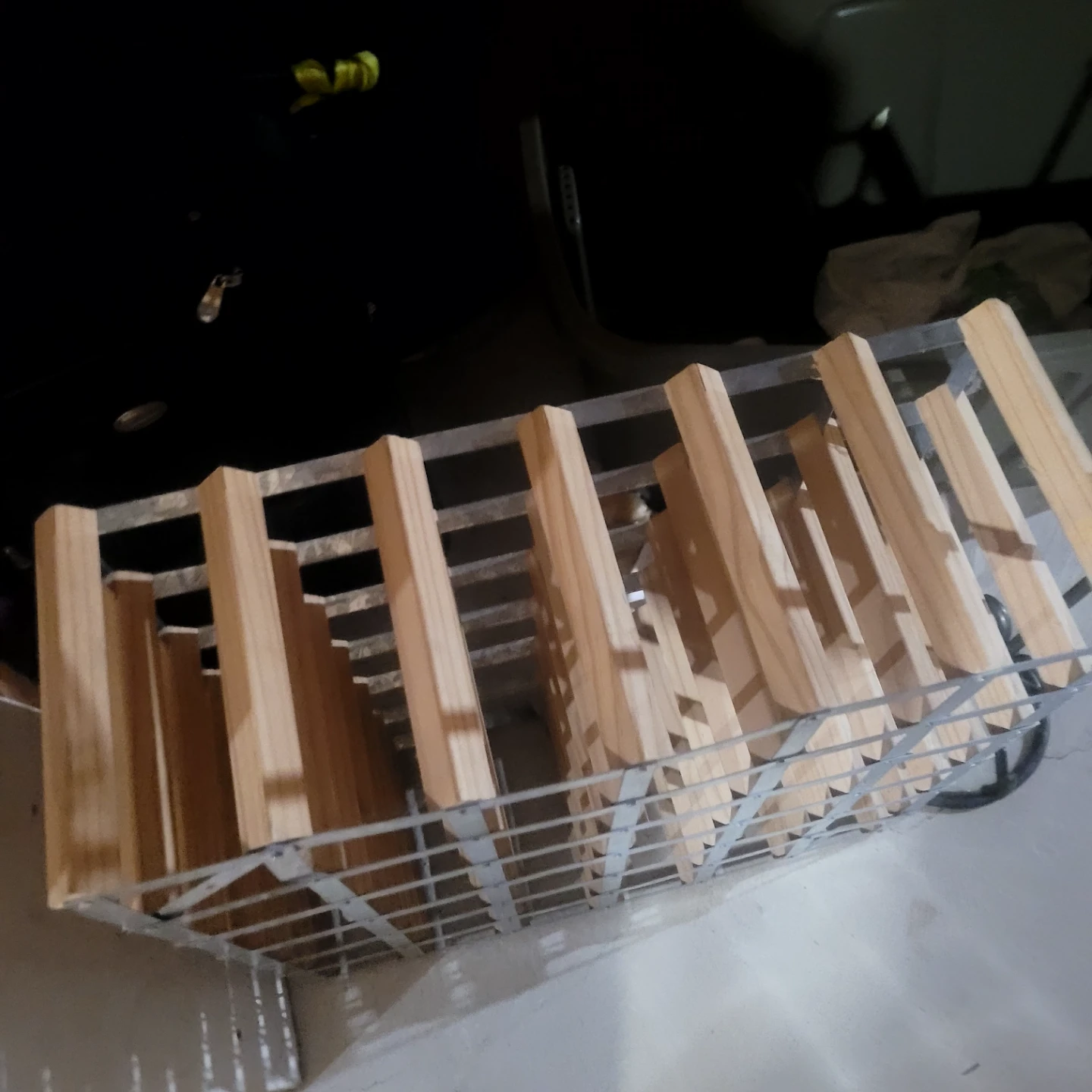 Wooden and Metal Wine Rack - photo 4