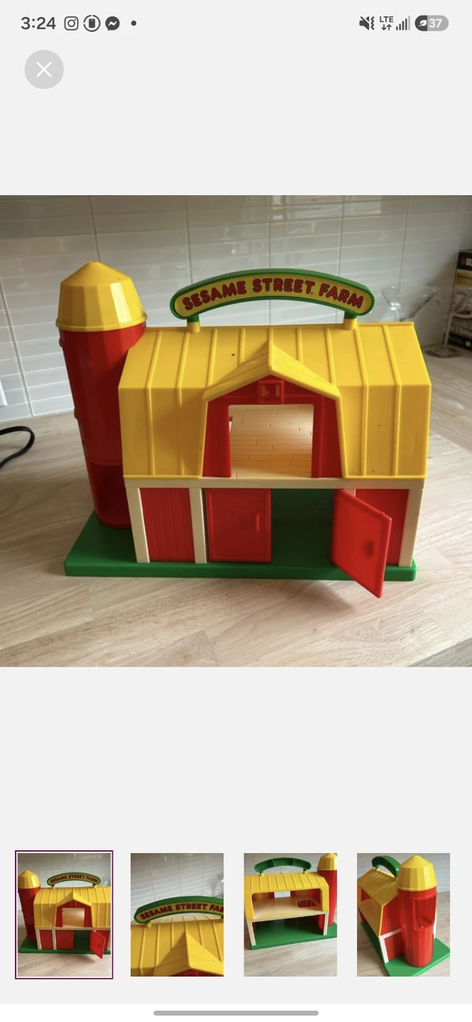 Vintage Sesame Street Farm Playset