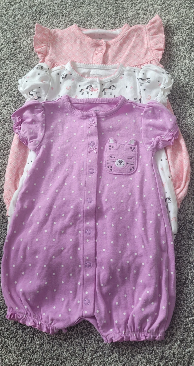 Simple Joys by Carter's Baby Rompers - Set of 3 (12M)