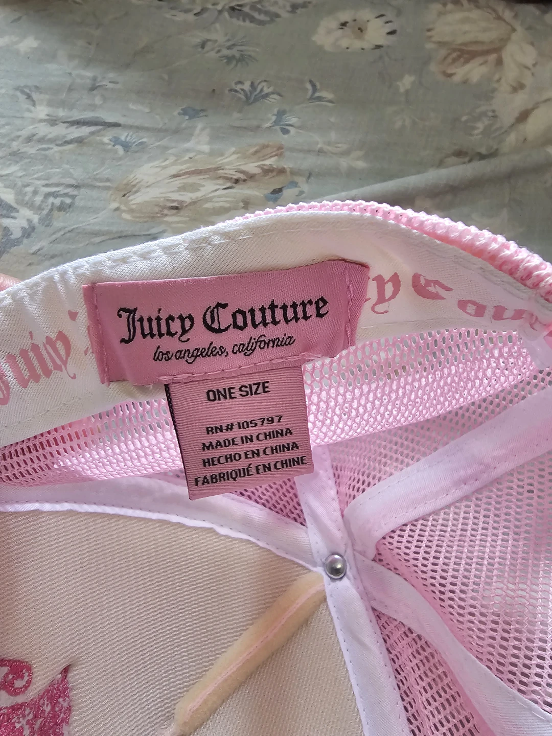 Juicy Couture Pink Trucker Hat - photo 4