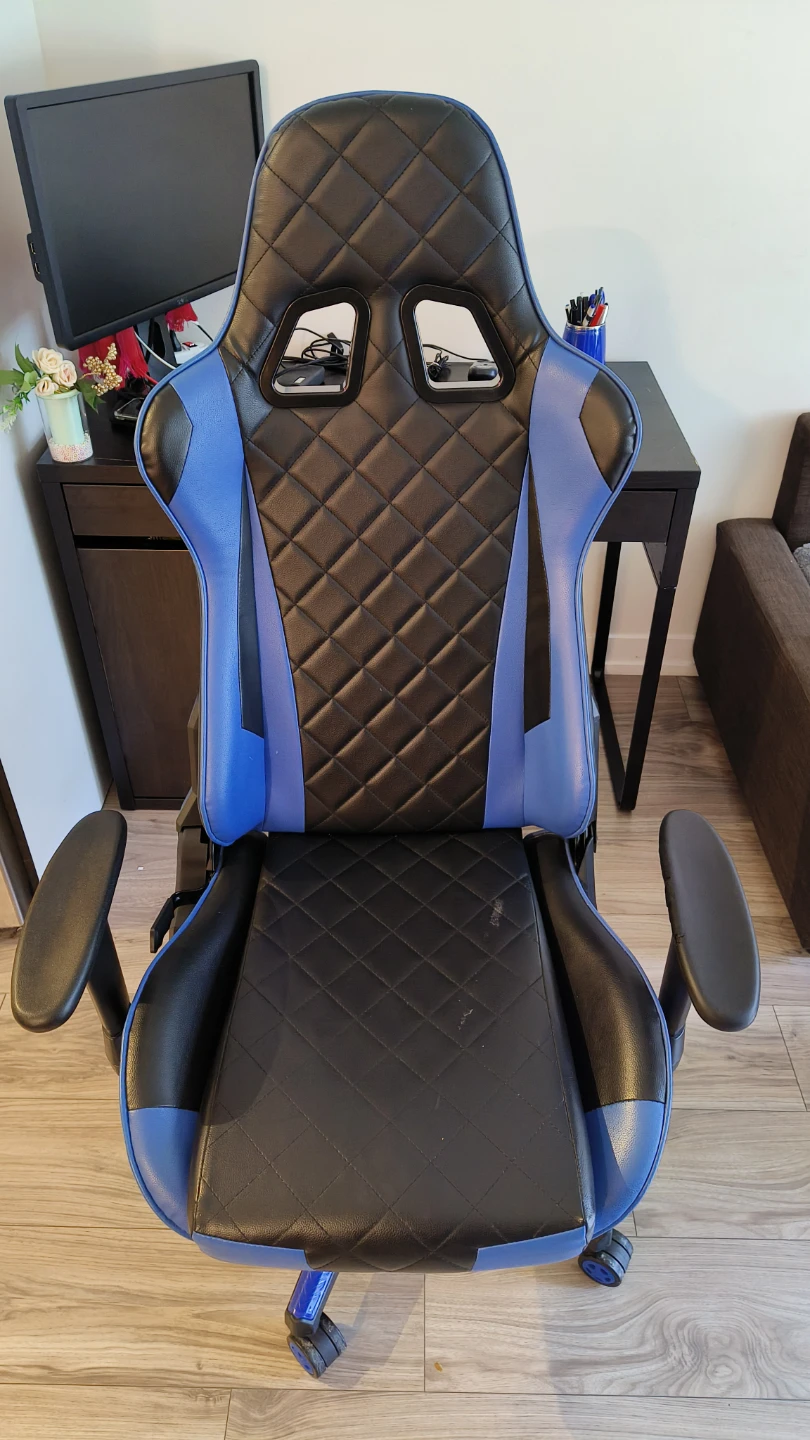 Blue and Black Gaming Chair