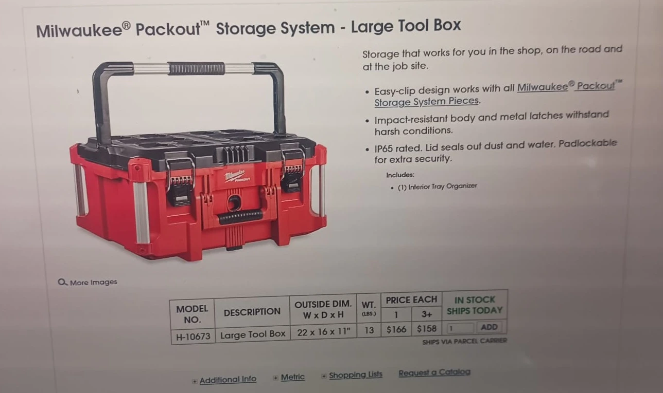 Milwaukee Packout Large Tool Box - photo 4