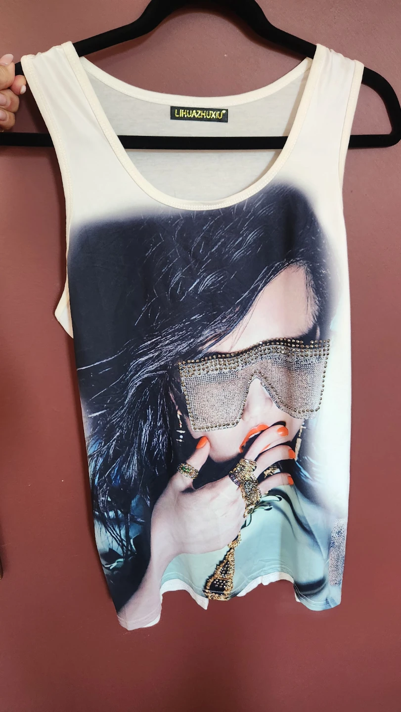 LIHUAZHIXIU Graphic Tank Top