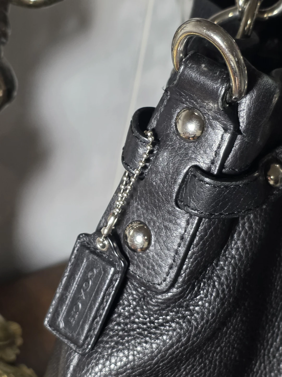 Coach Black Pebble Leather Shoulder Bag - photo 3