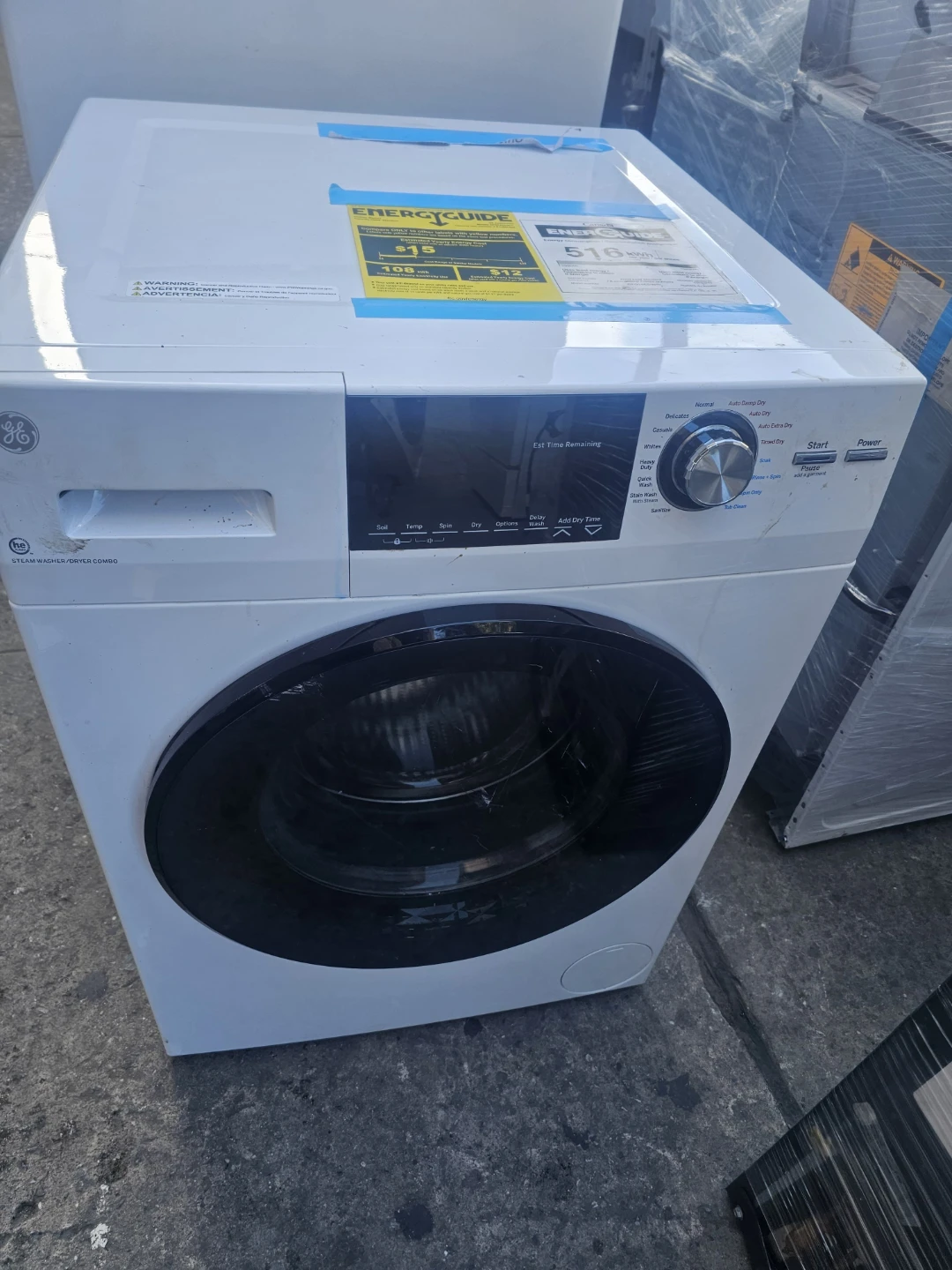 GE 24in wide Washer/Dryer Combo