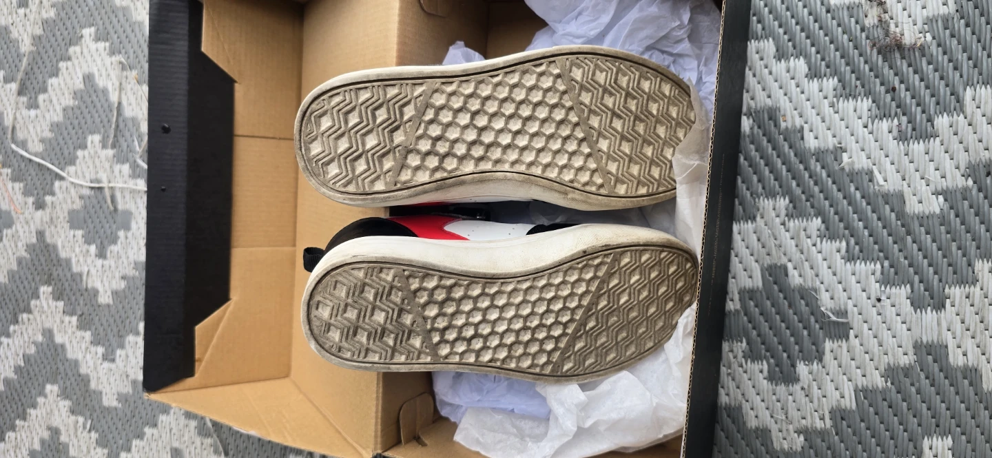 SIZE 1 George Kids Sneakers Black White Red - photo 5