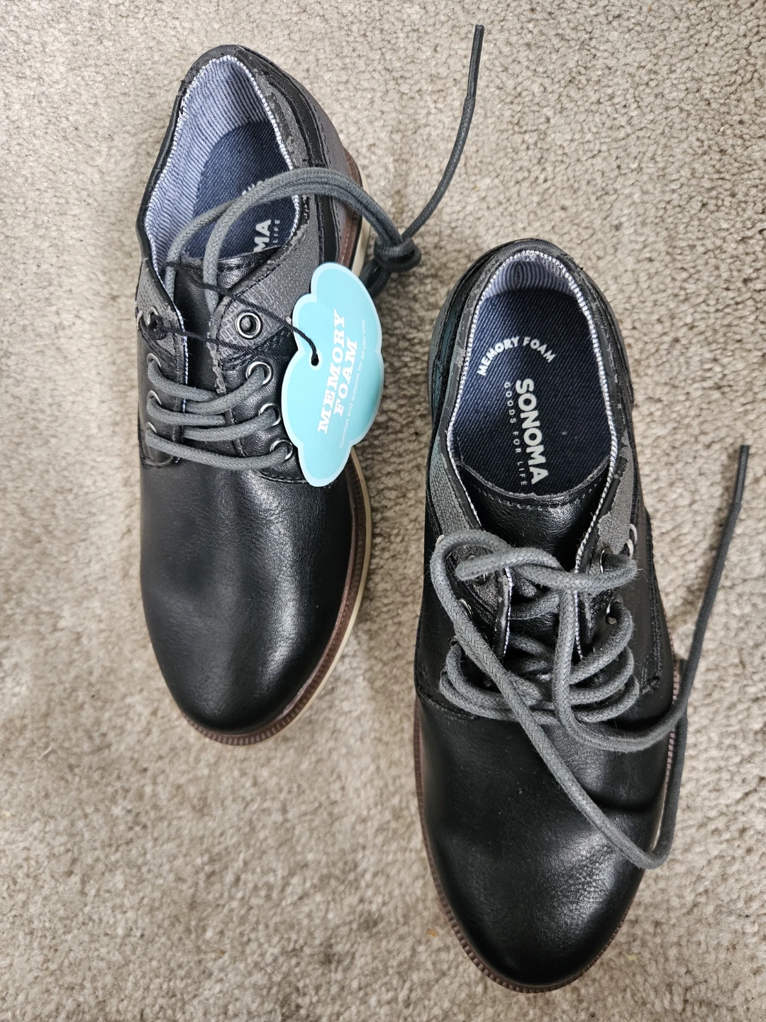 Sonoma Boys Memory Foam Shoes Black Size 13 - photo 3
