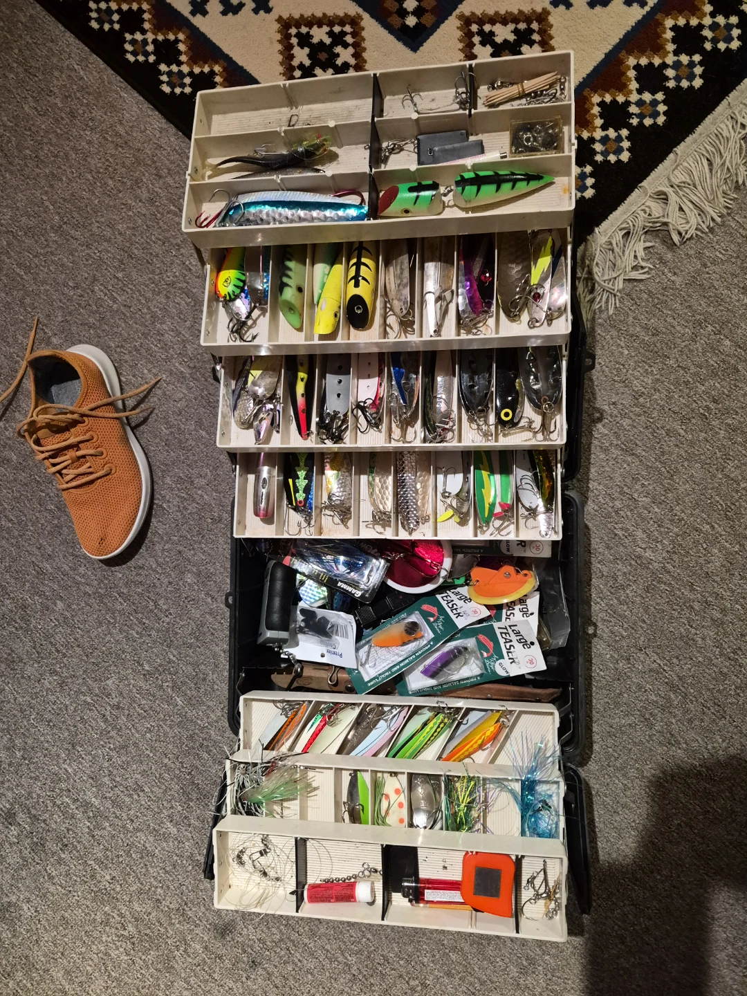 Black-Hawk 7-Tray Tackle Box with Assorted Lures - photo 4