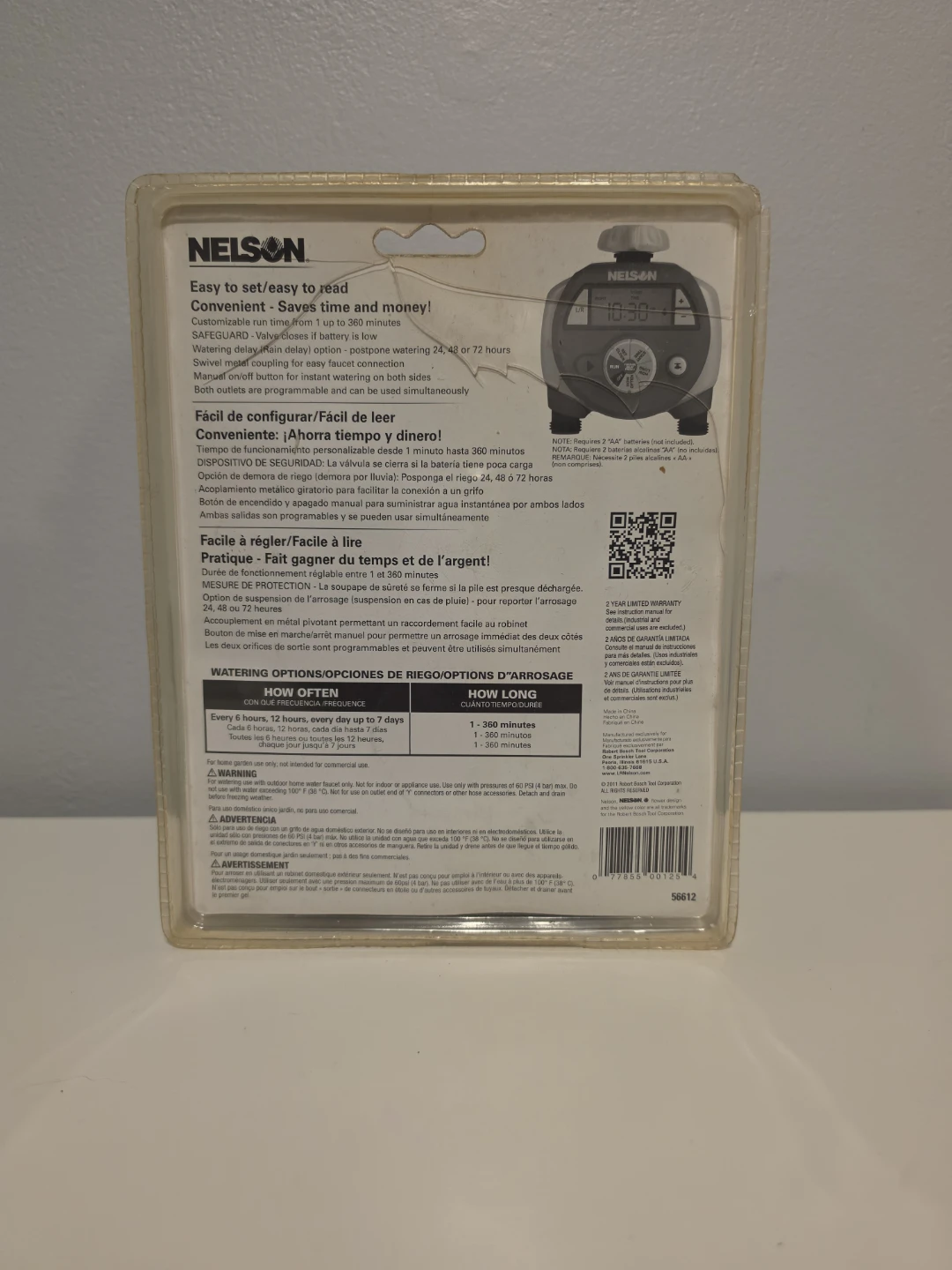 Nelson Dual Outlet Electronic Water Timer NEW IN BOX - photo 2