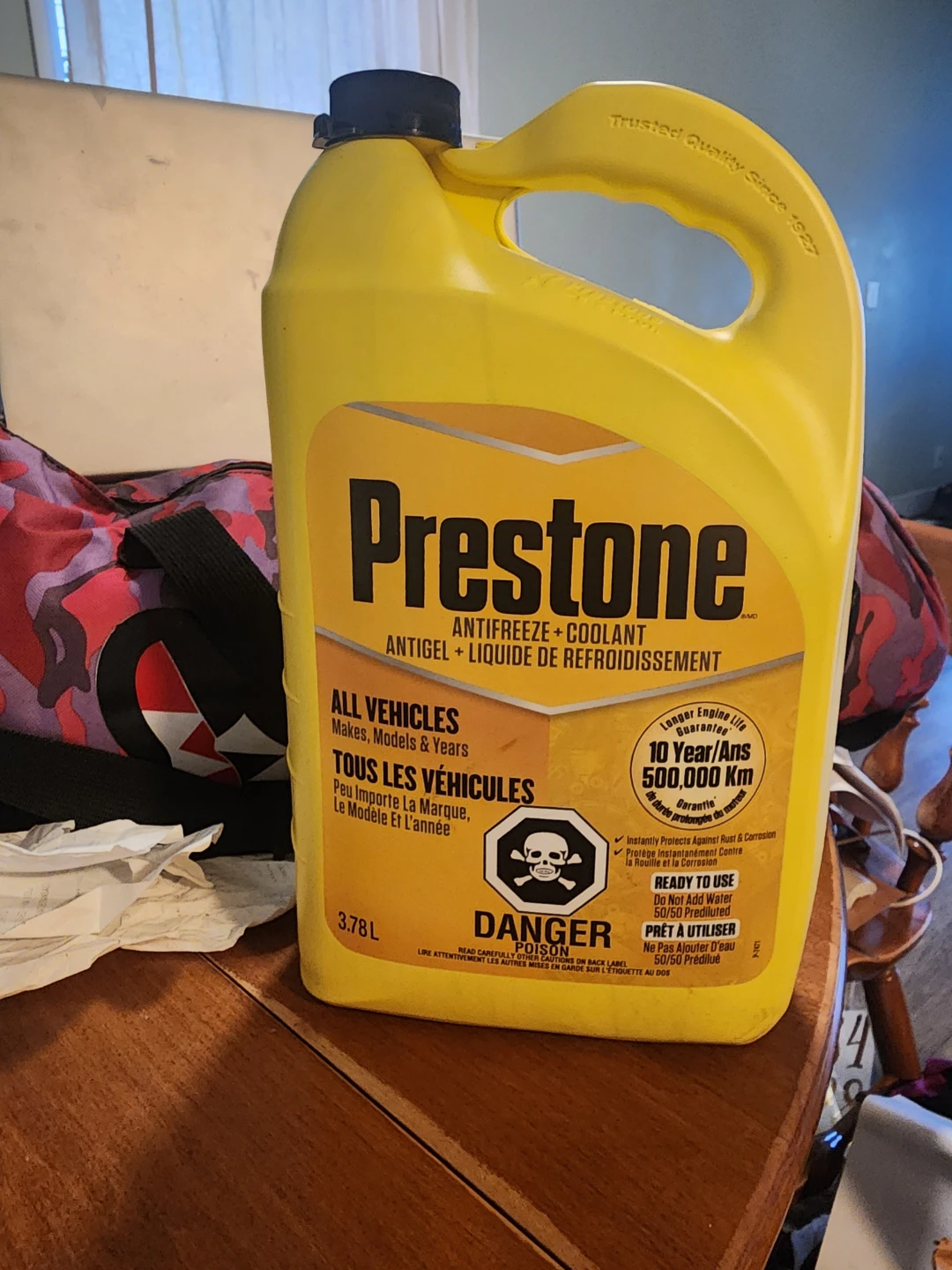 Prediluted antifreeze