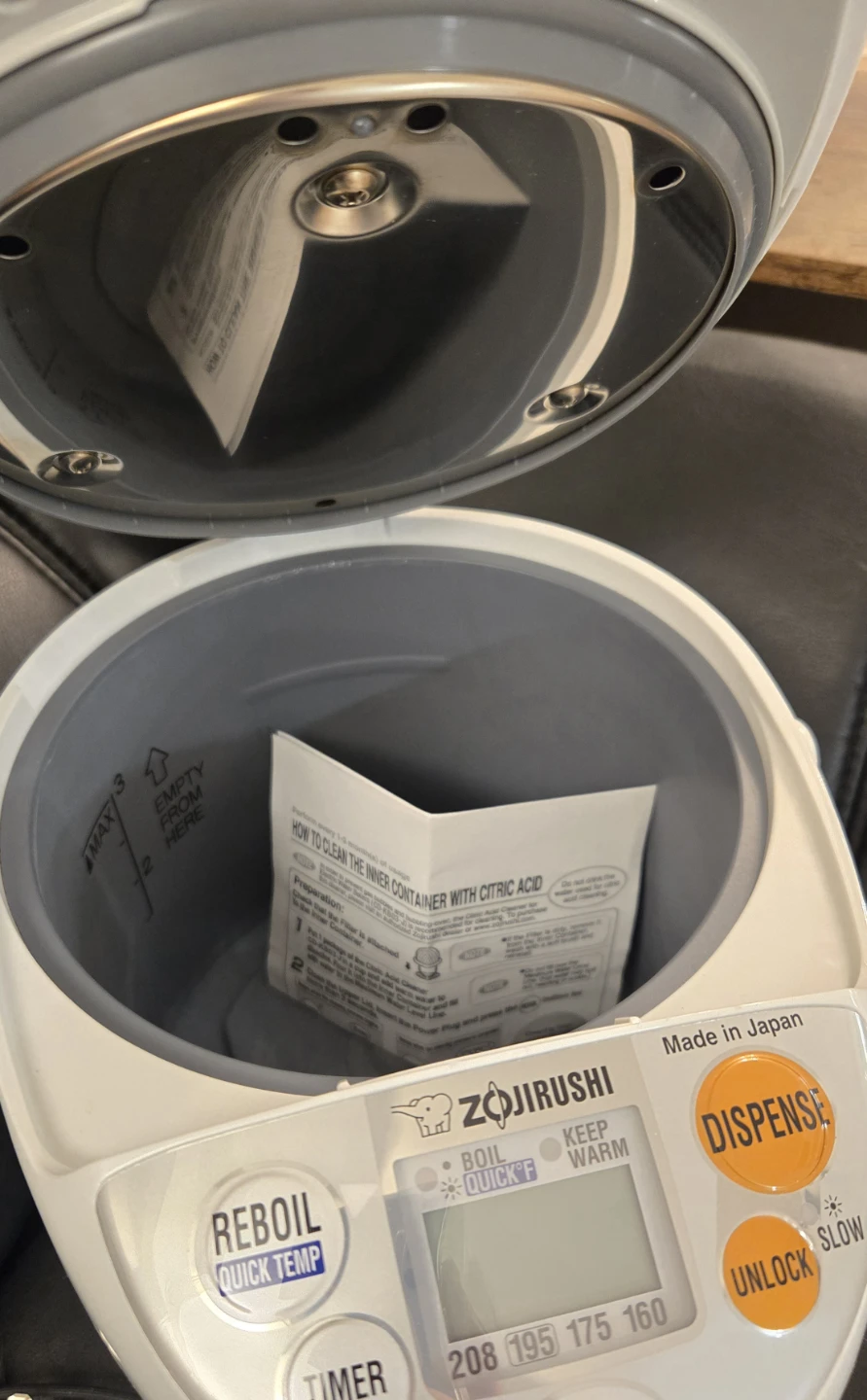 Zojirushi Hot Water Dispenser (3.2 Quarts) - photo 2