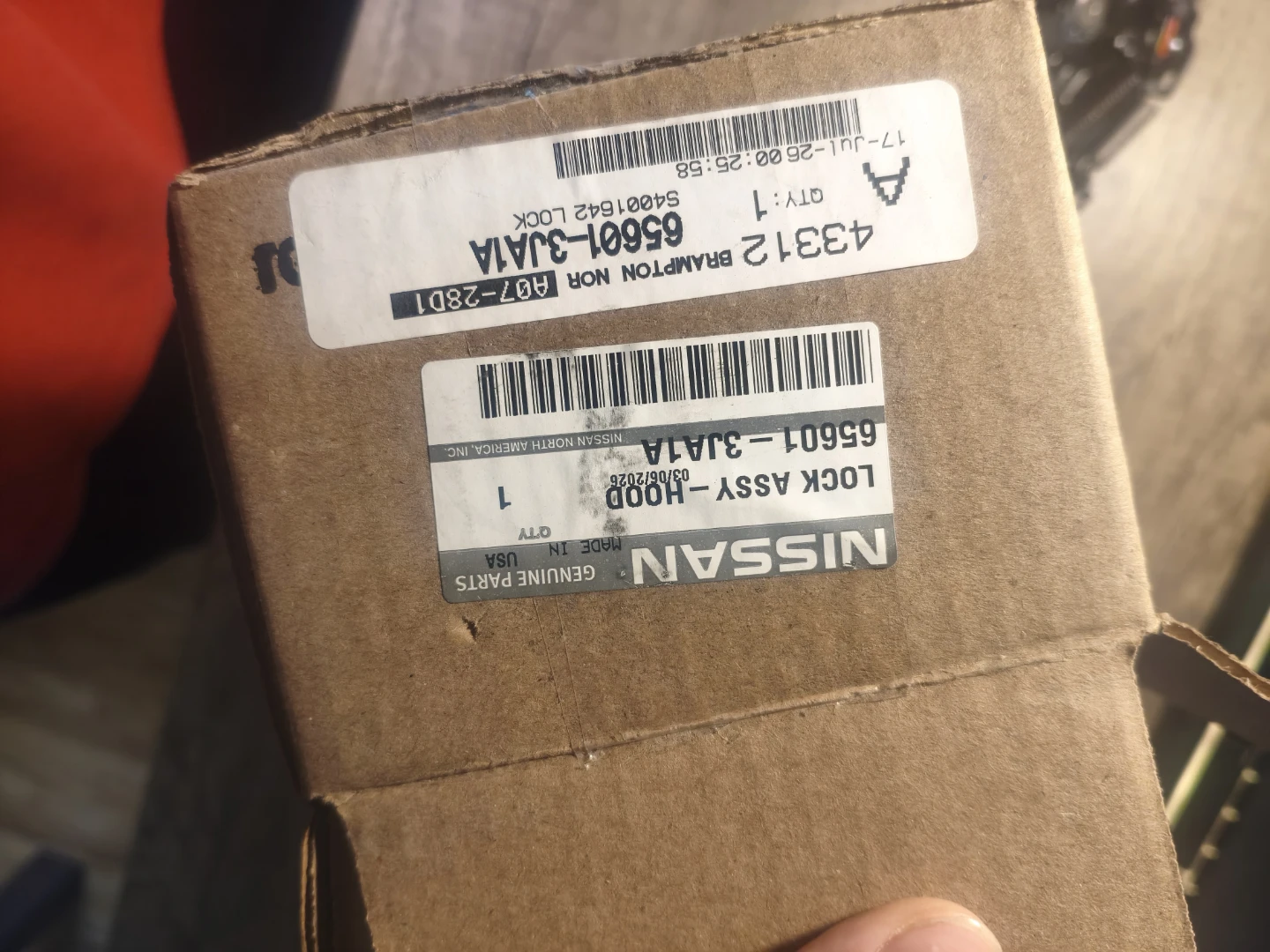 Nissan Genuine Hood Lock Assembly 65601-3JA1A