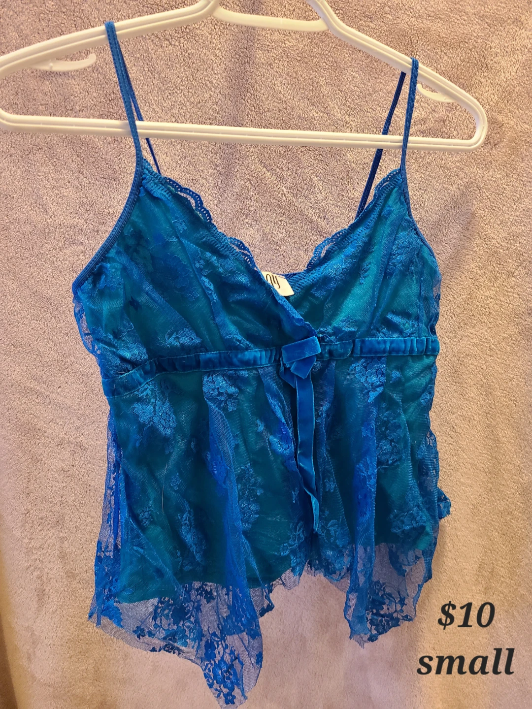 Blue Lace Camisole