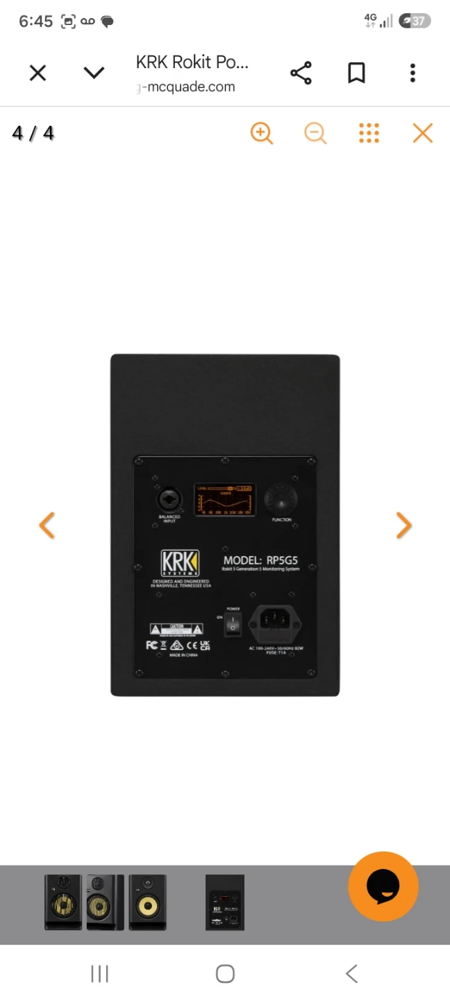 KRK Rokit 5 Generation 5 Studio Monitor - photo 2
