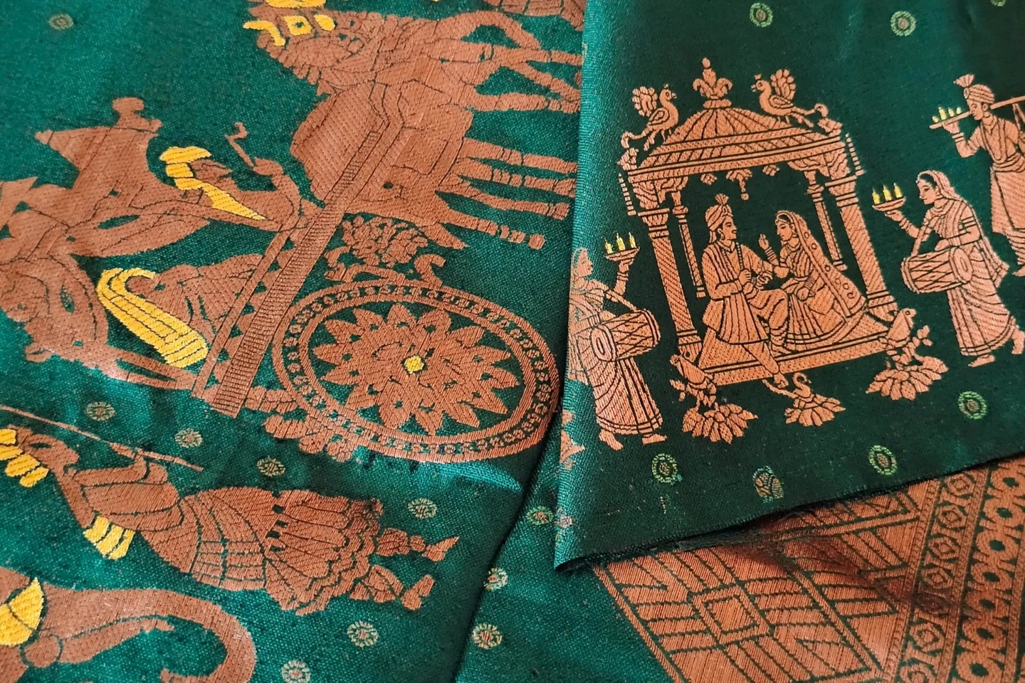 MTC Collections Litchi Silk Saree - photo 4