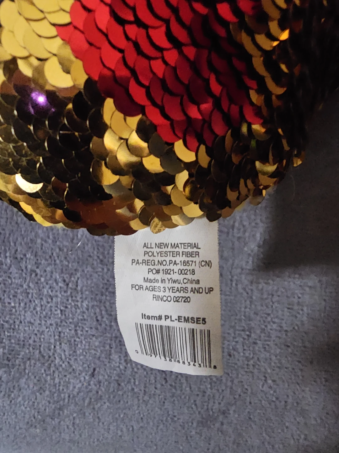 Sequin Emoji Plush Pillow - photo 3