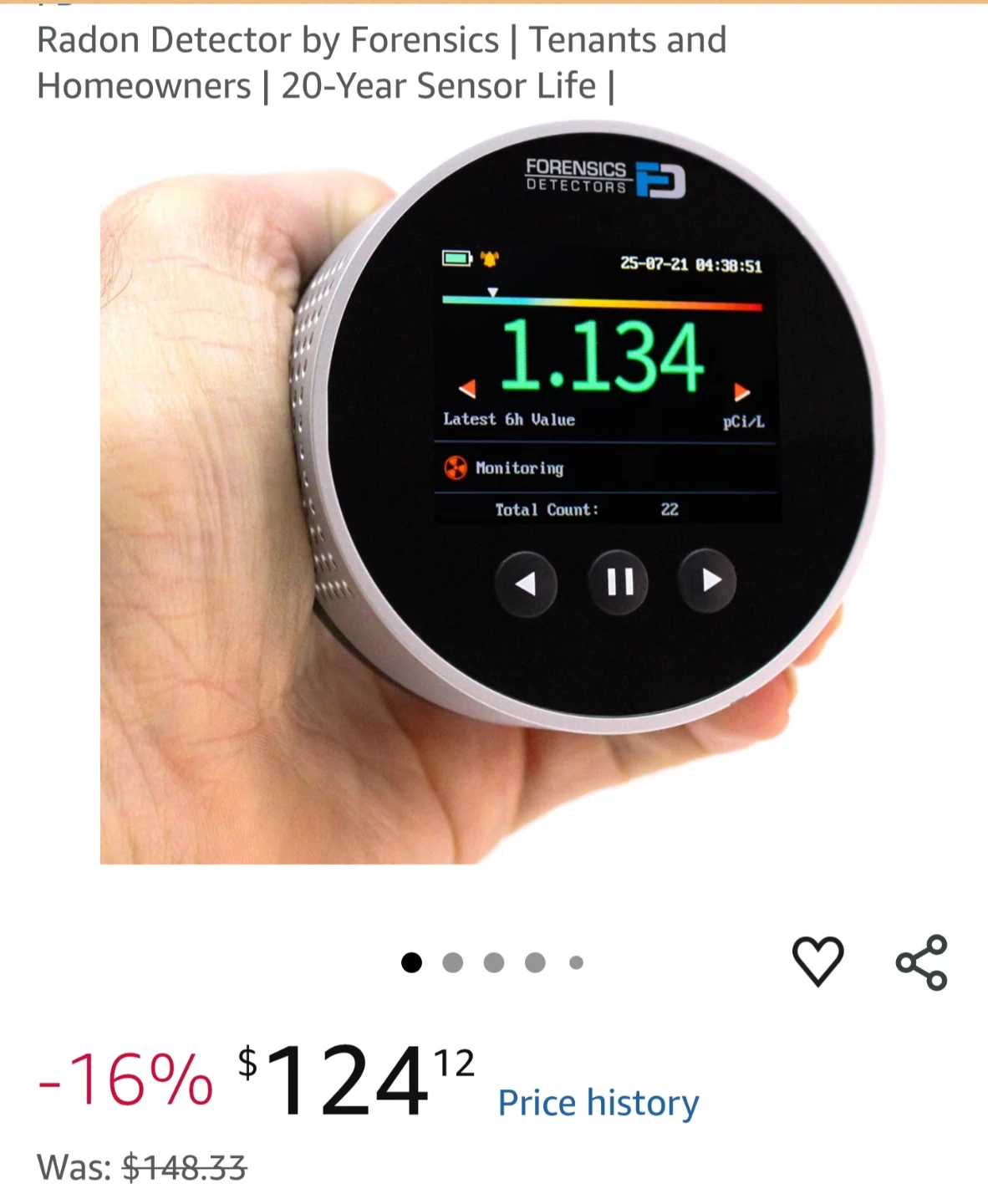 CHNADKS RM-65 Portable Radon Detector - photo 4