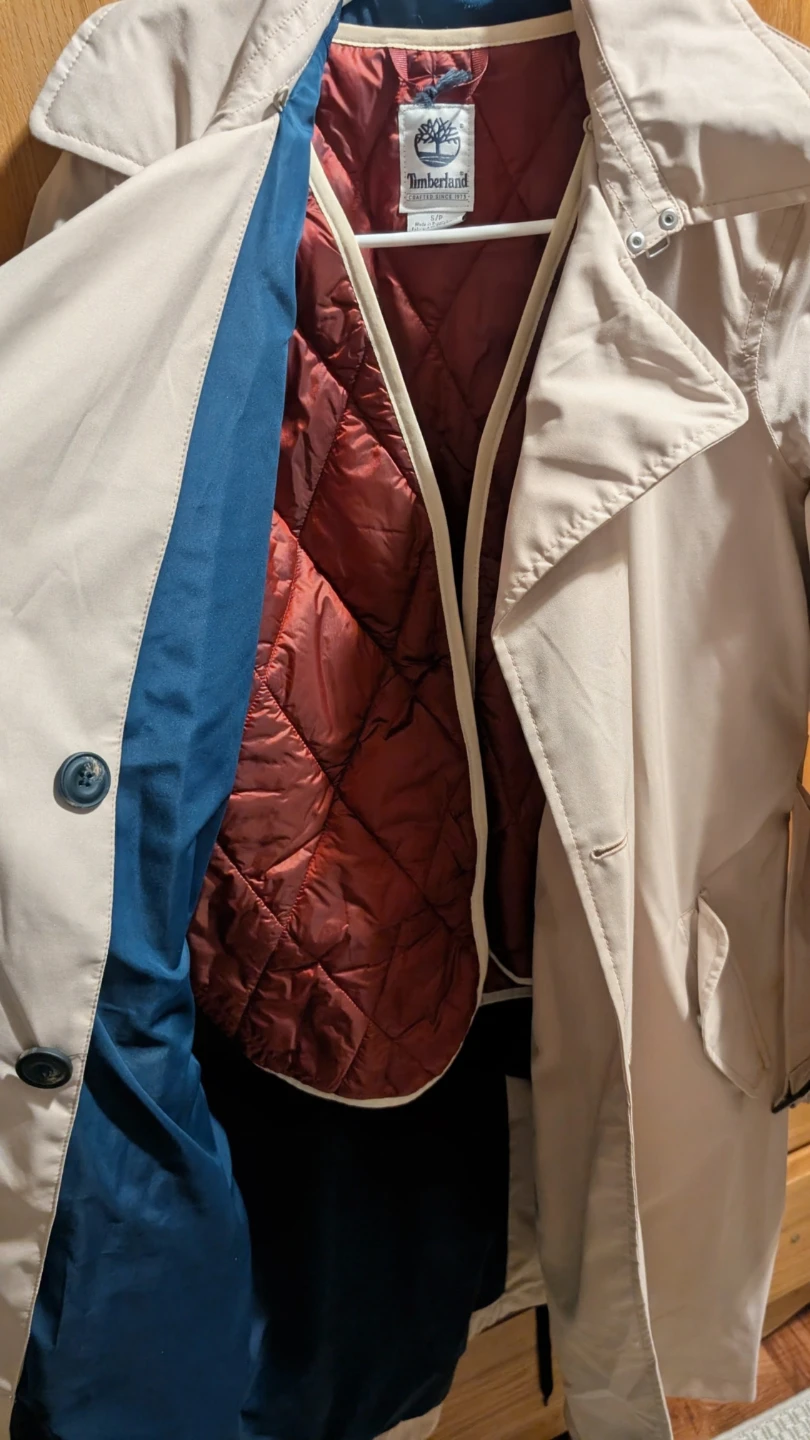 Timberland Beige Trench Coat with Removable Liner - photo 4