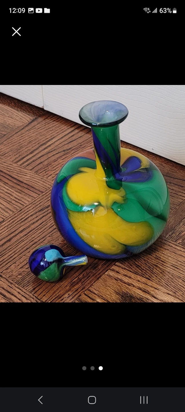 Swirl Art Glass Decanter - photo 3