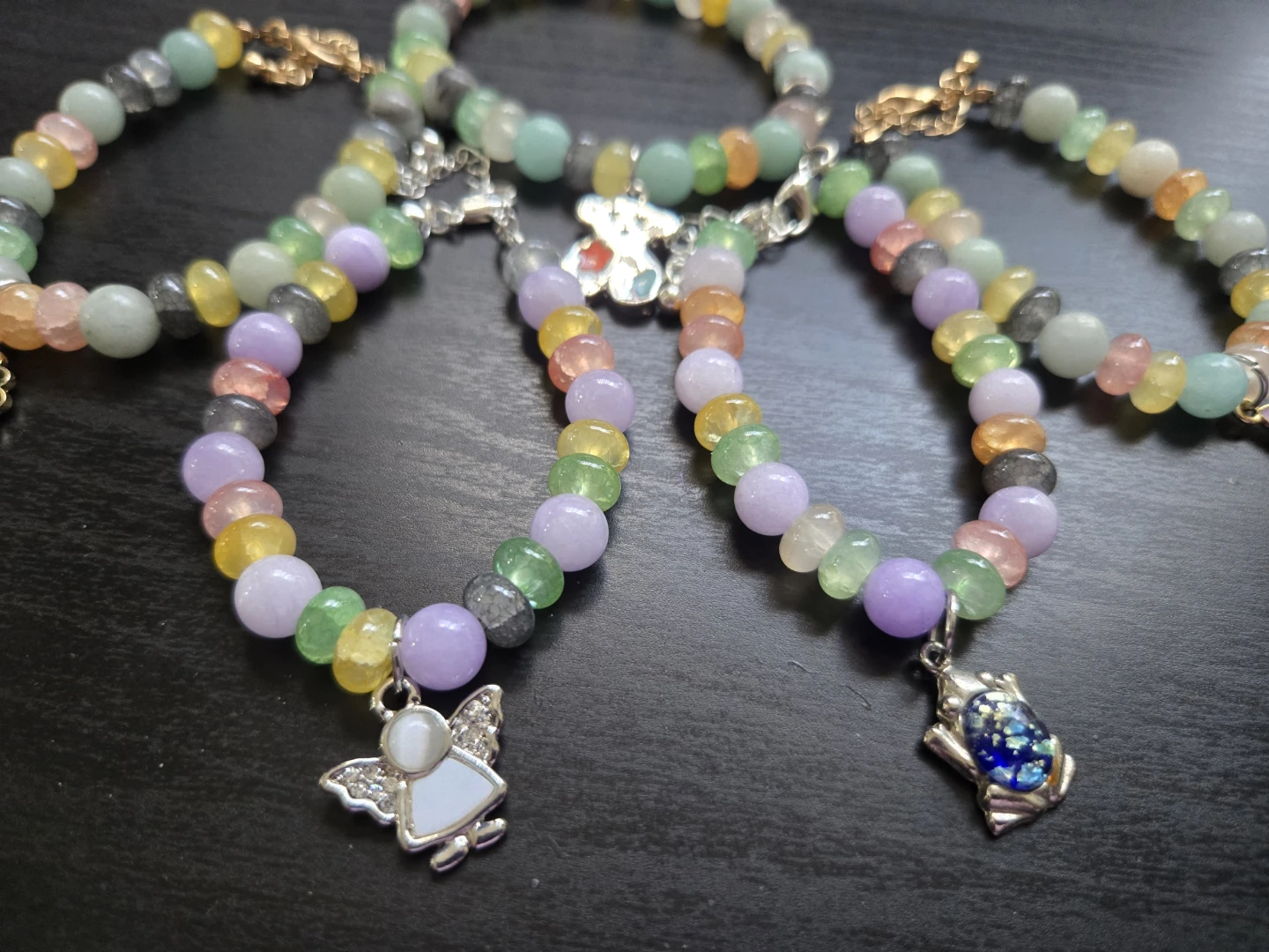 Glass/Stone Bead Bracelets $10 Each - photo 2