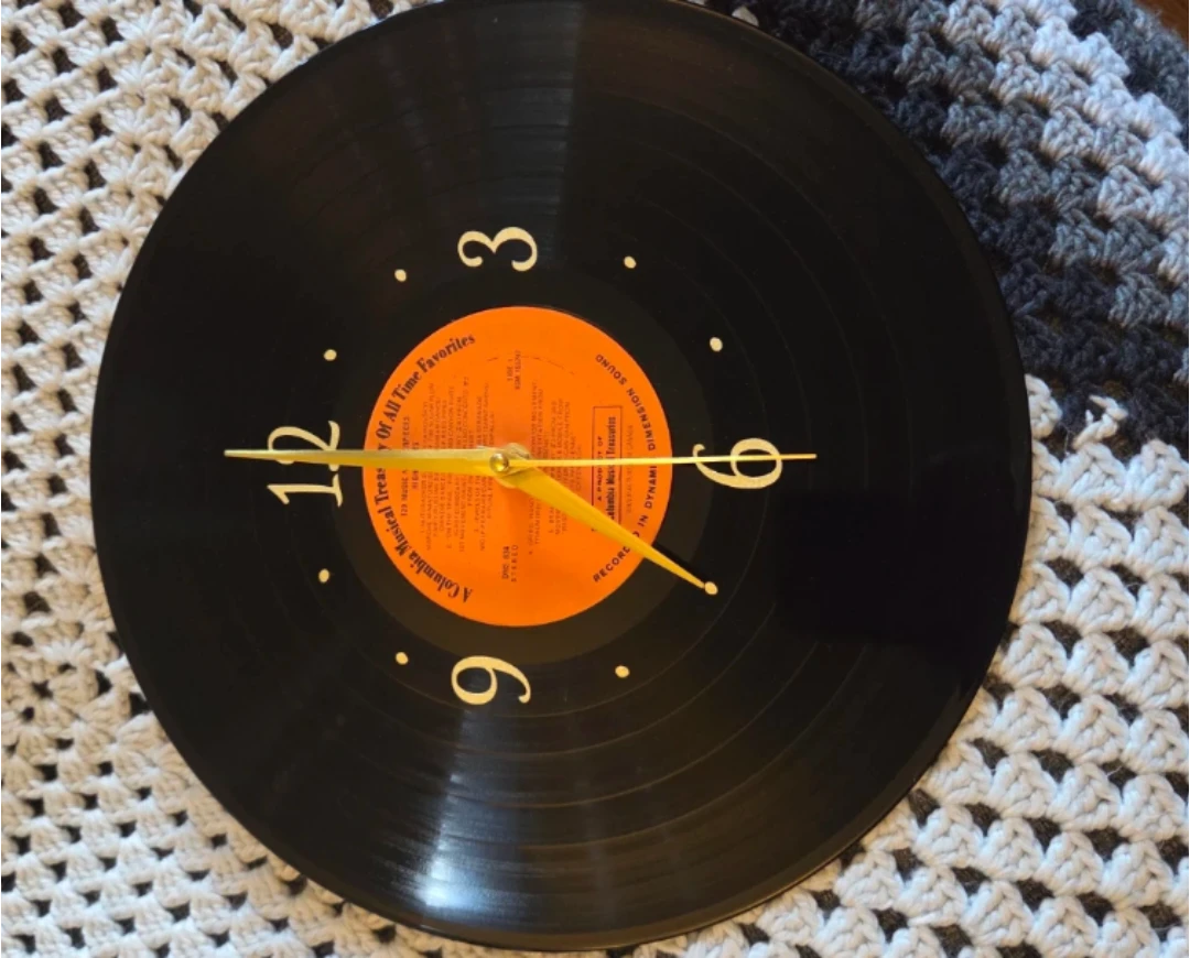 Custom Authentic, unique Vinyl Record Wall Clock - photo 5