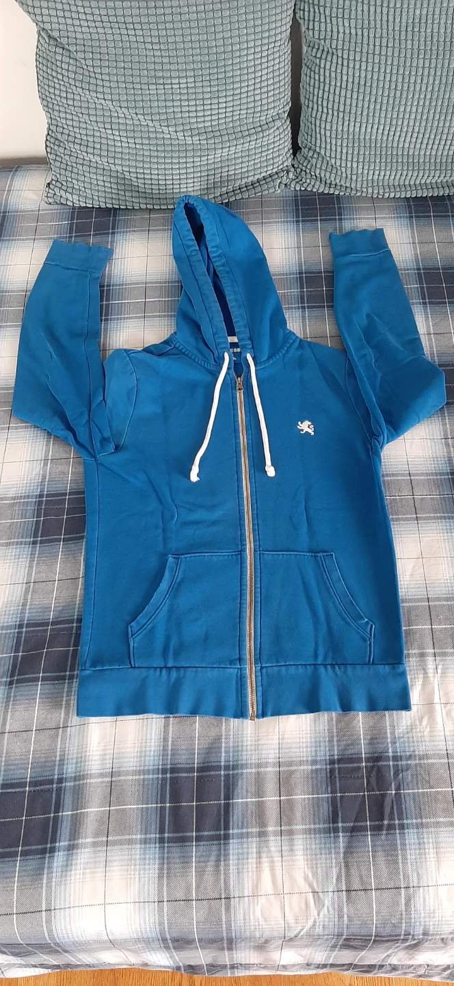 Express Blue Fleece Zip-Up Hoodie