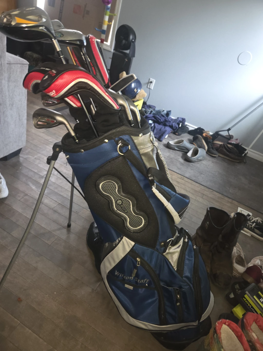 Golf clubs bag and shoes - photo 4