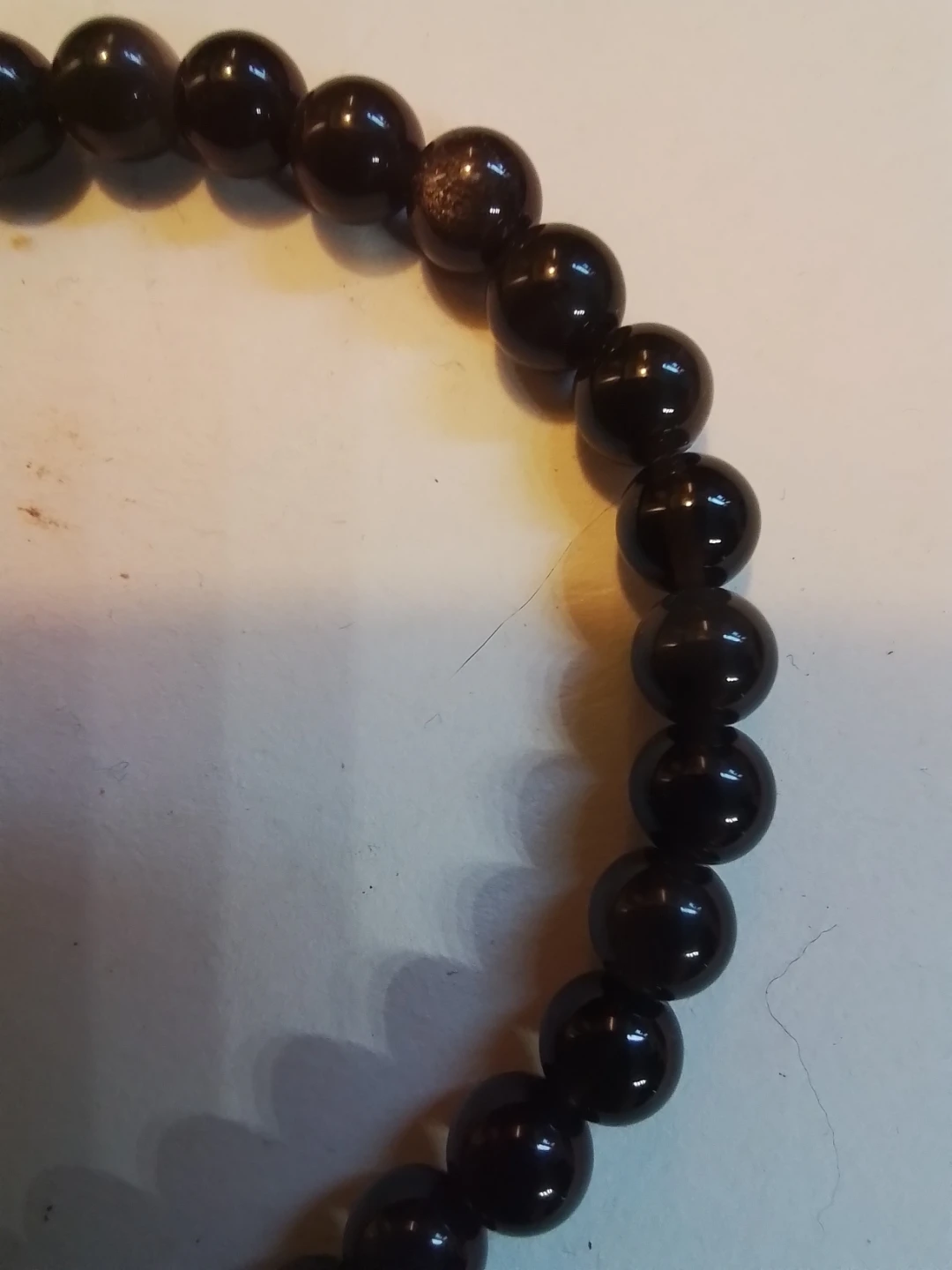 Silver Sheen Obsidian Bead Bracelet - photo 5