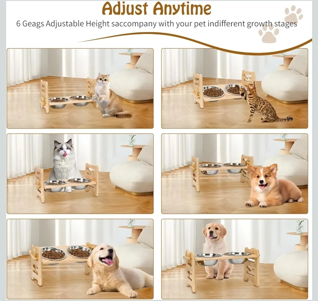 Adjustable Elevated Pet Feeding Station - photo 4