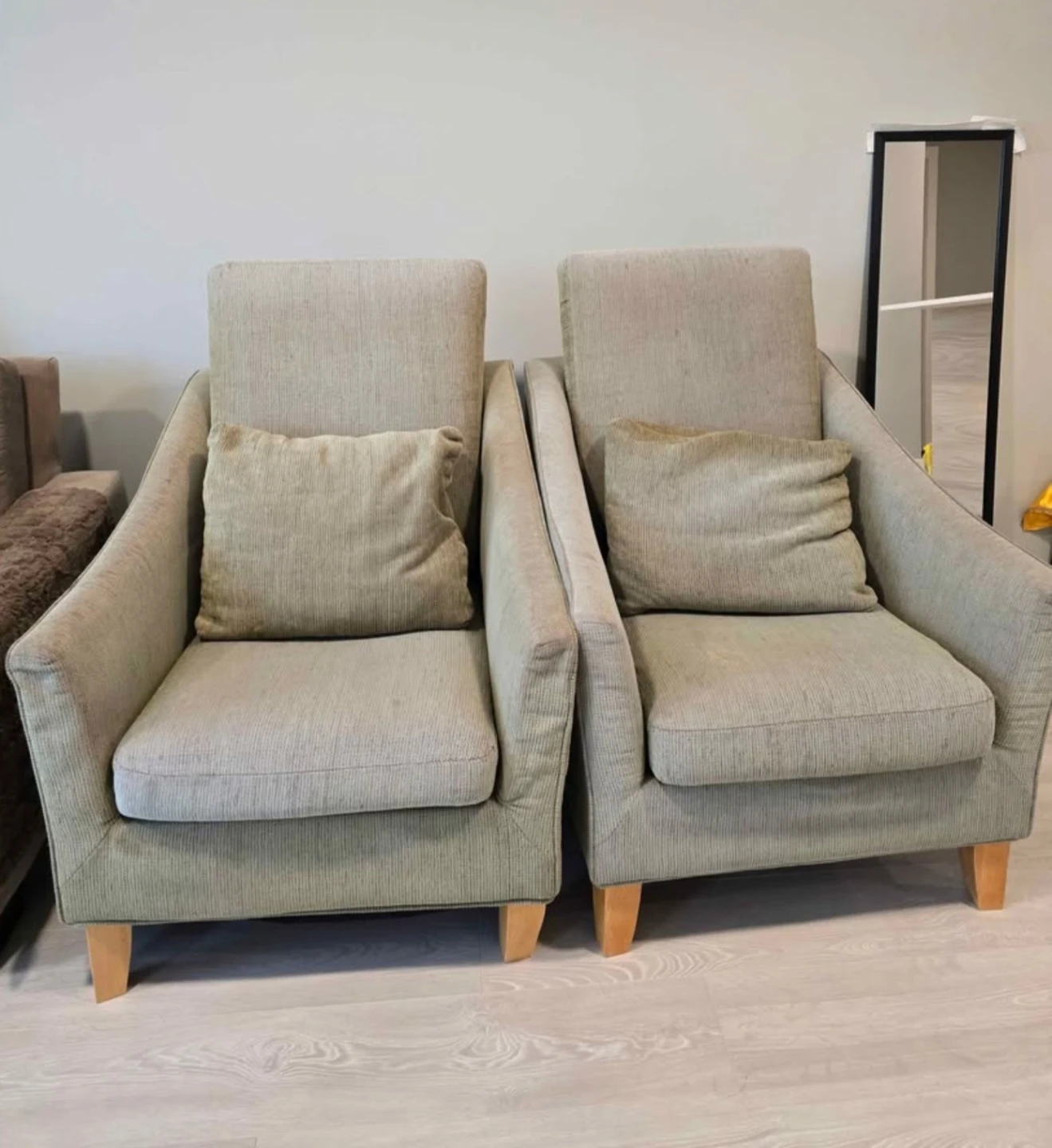 Light Grey / green Armchairs (Set of 2) - photo 3