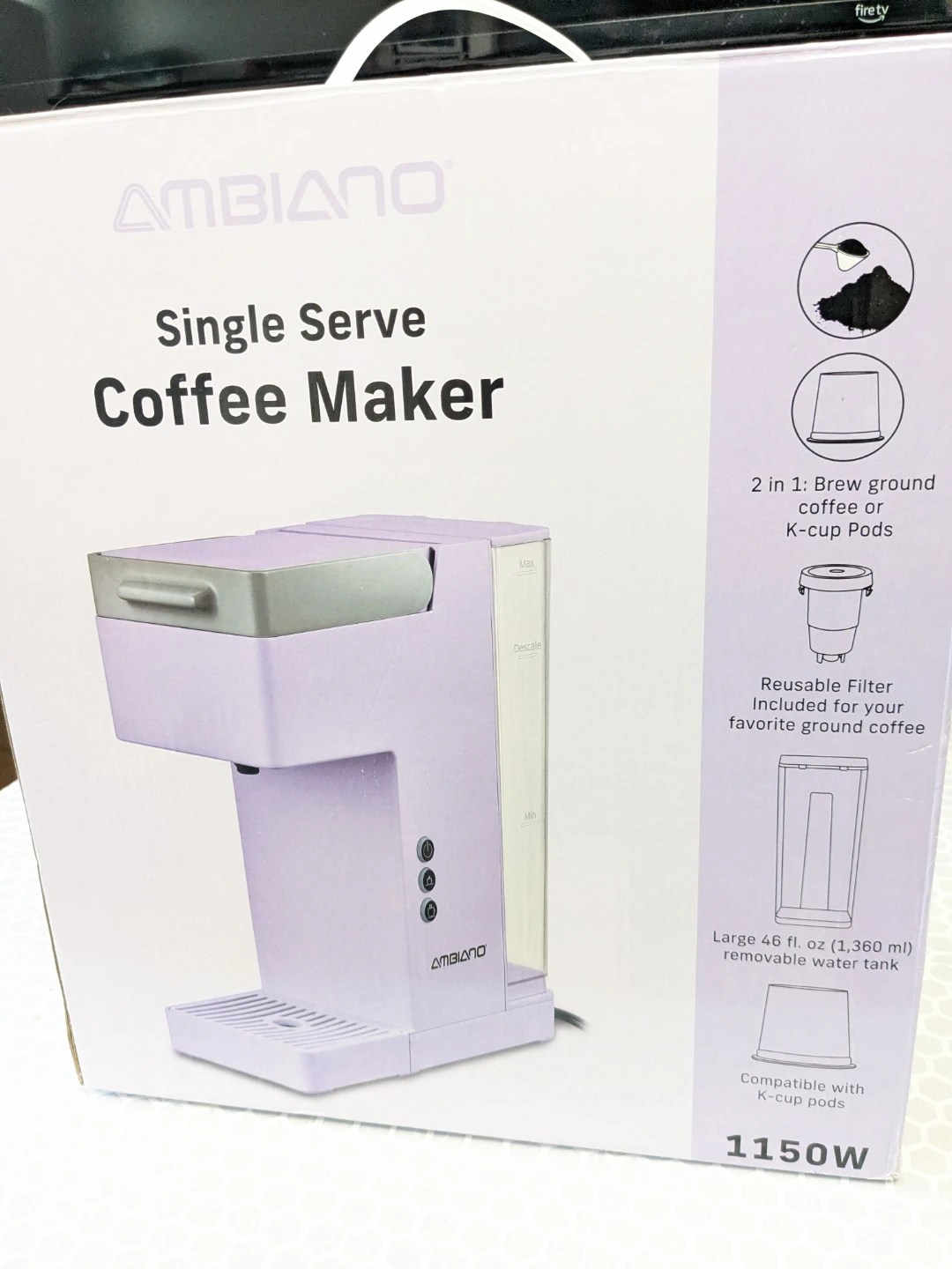 Single Serve Coffee Maker with Reusable Filter - photo 3