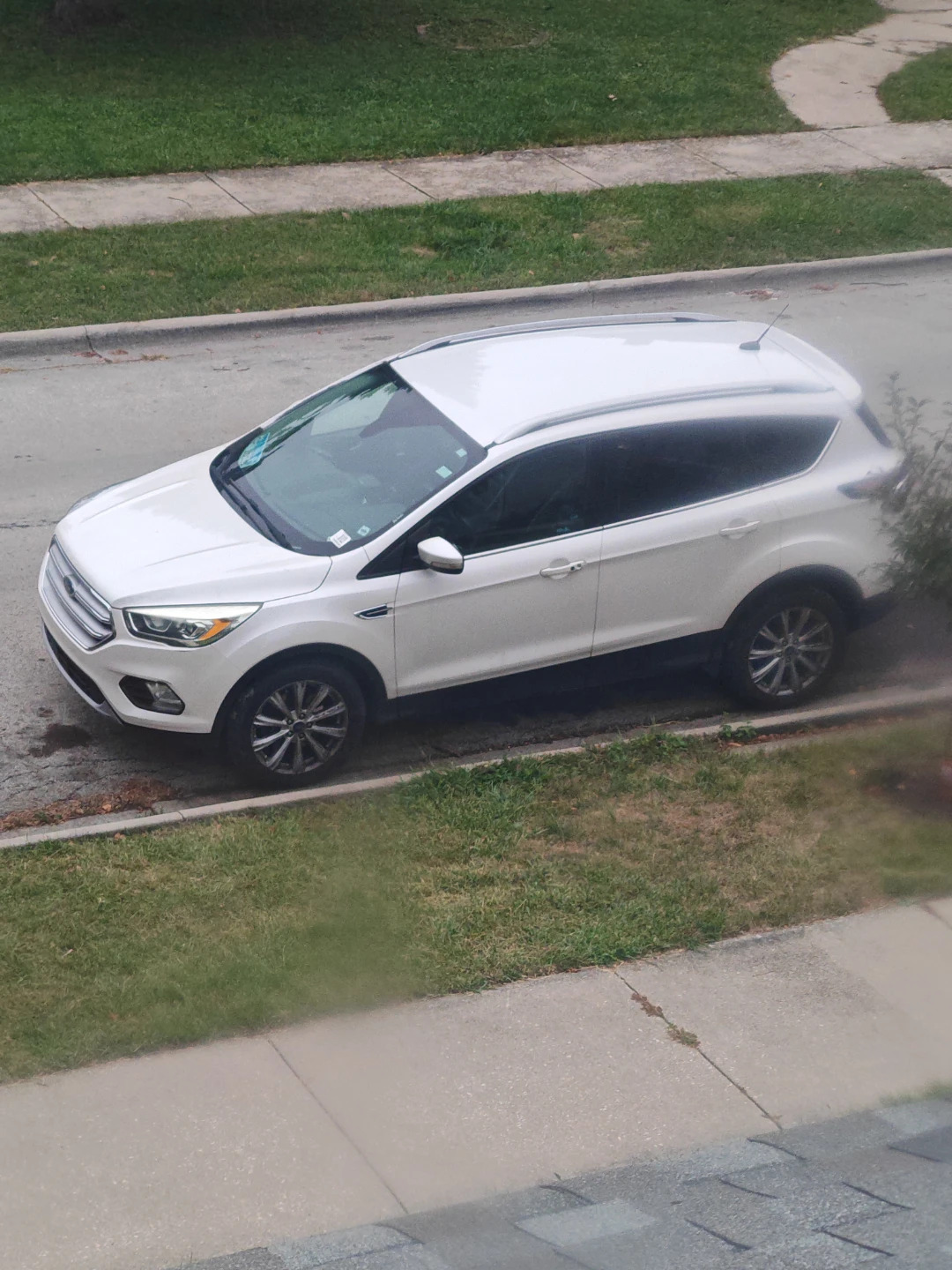 White Ford Escape SUV