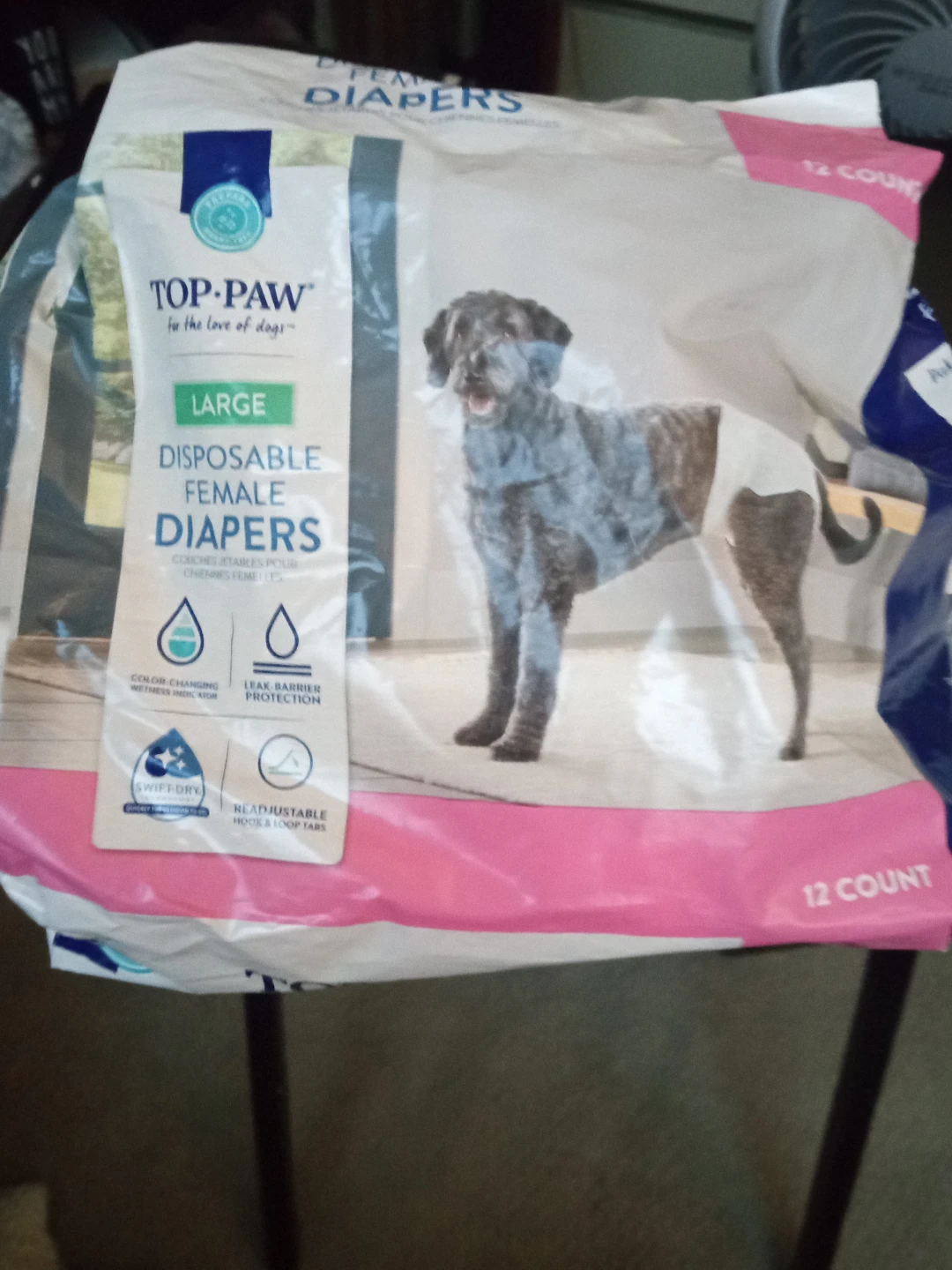 Top Paw Disposable Female Diapers - Large