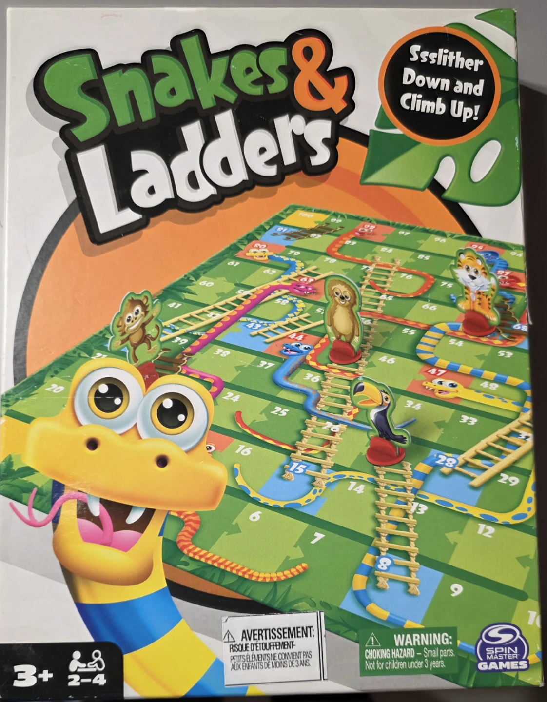Spin Master Snakes & Ladders Board Game