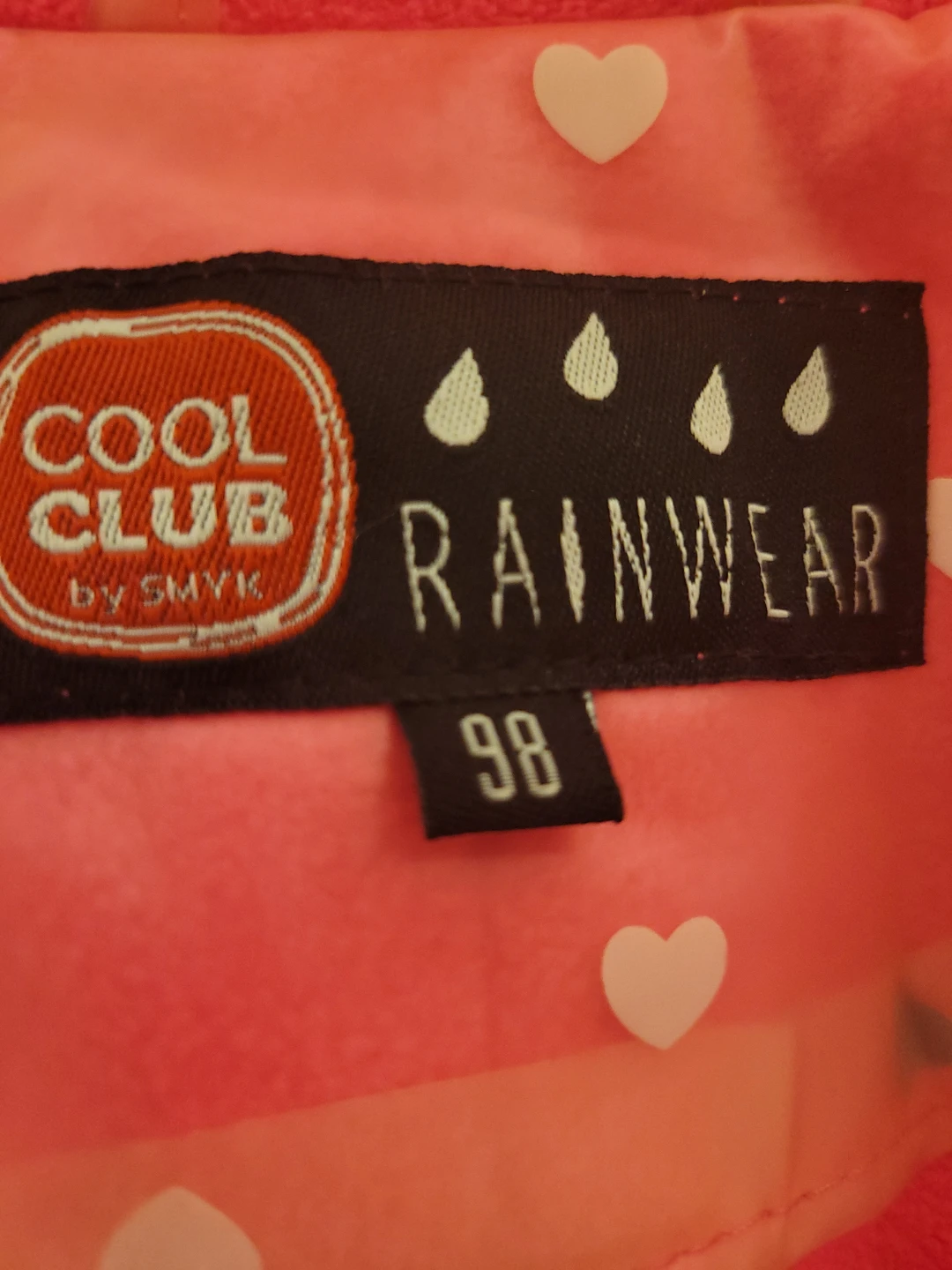 Cool Club by Smyk Pink Heart Raincoat Size 98 - photo 4