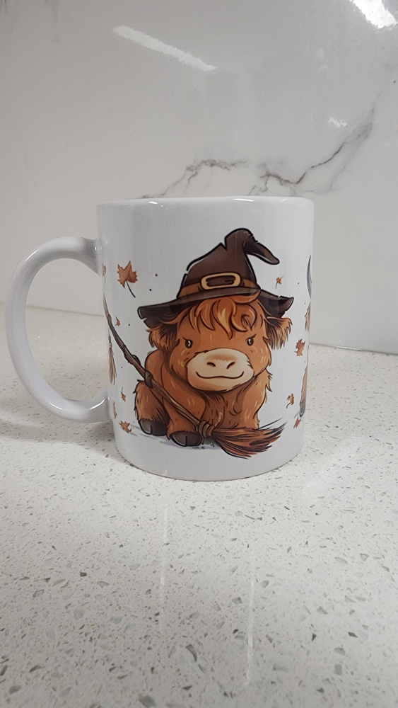 Halloween Highland Cow Mug and Coaster Set - photo 2