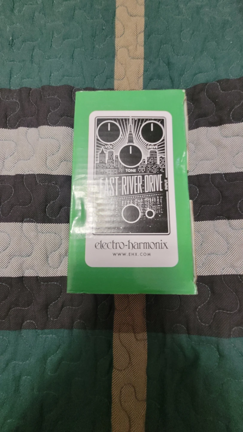 Drive pedal and looper pedal.