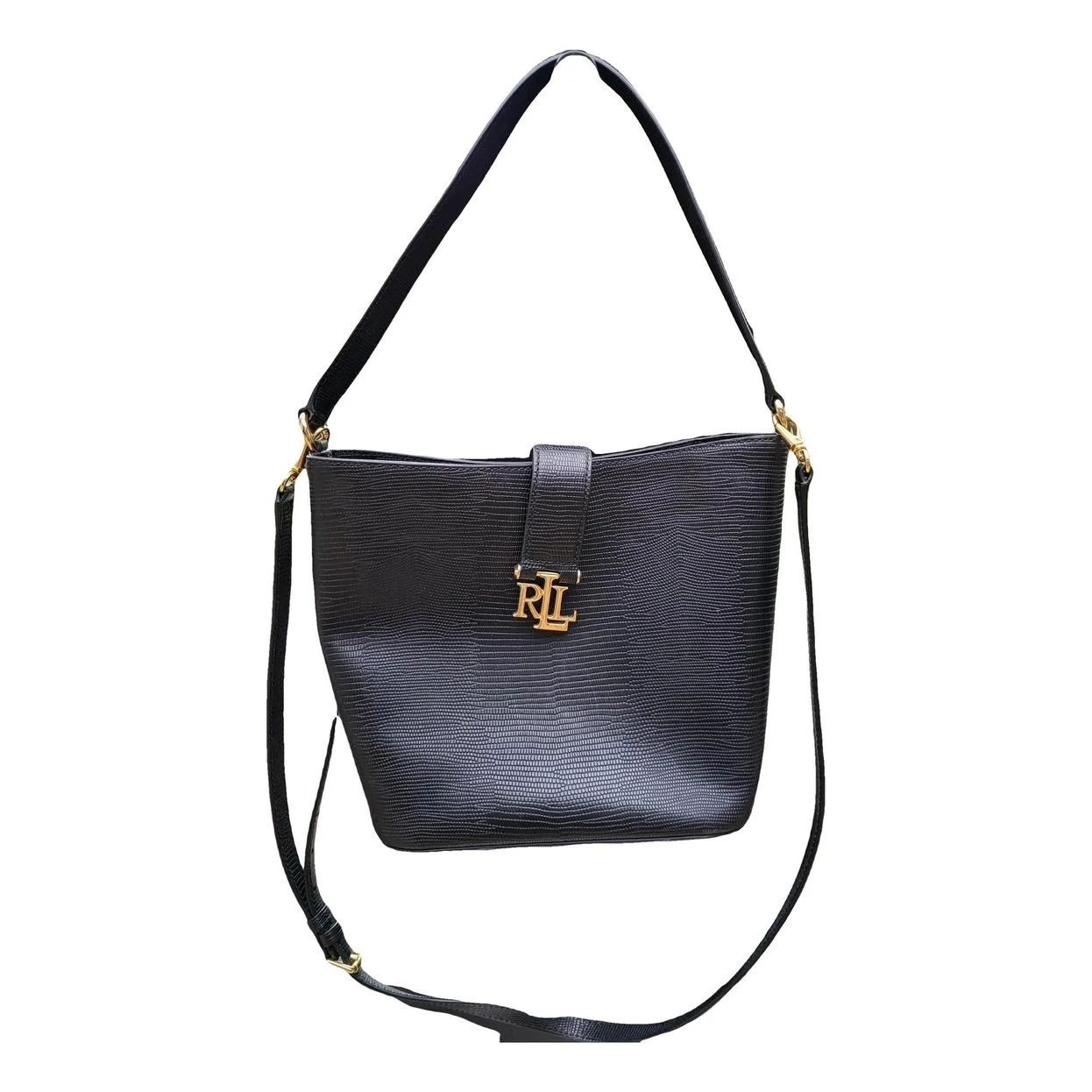 Lauren Ralph Lauren Black Bucket Bag - photo 2