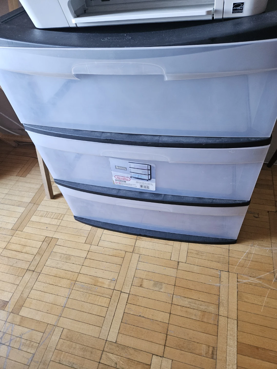 Sterilite 3-Drawer Plastic Storage Cart